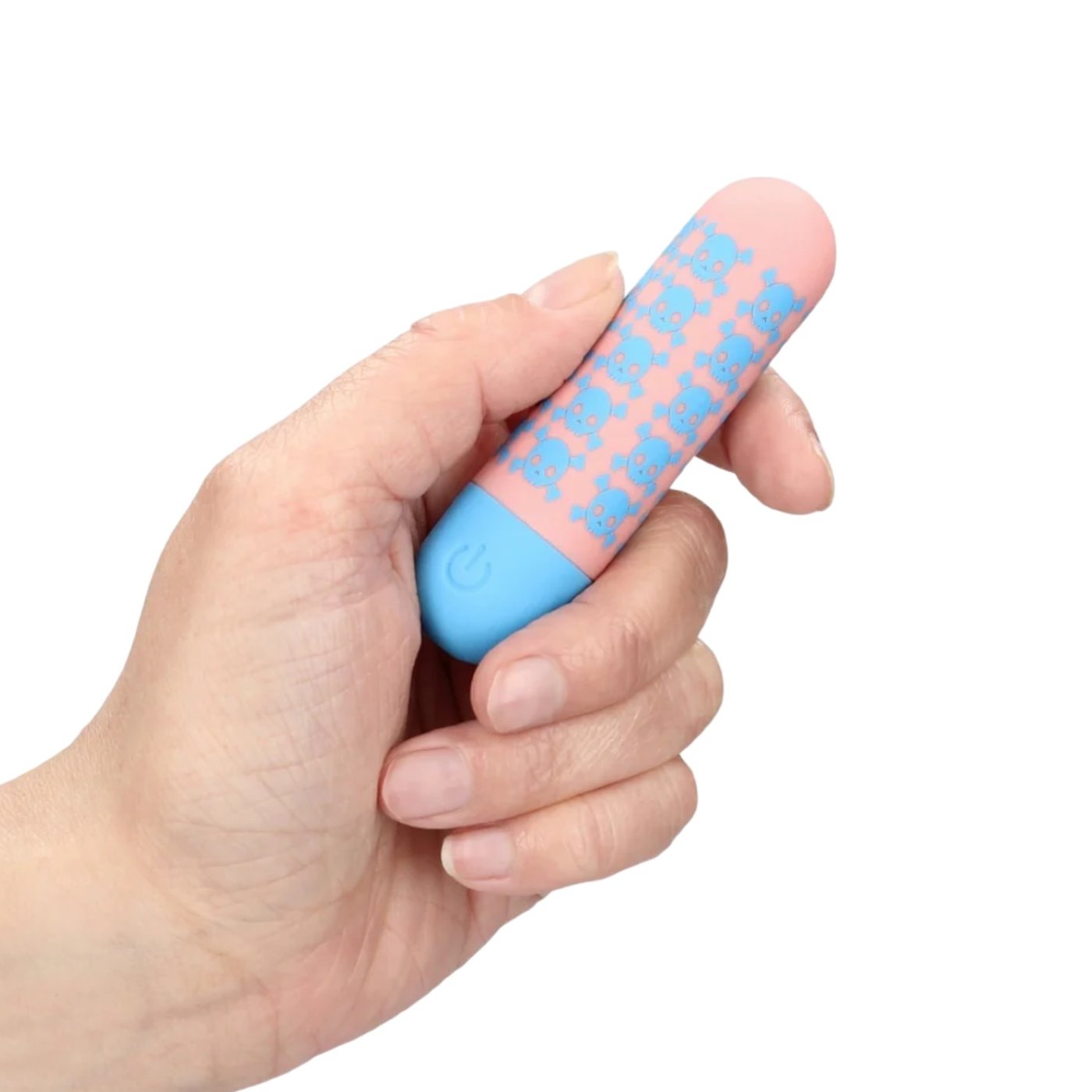 S-Line Bone To Be Wild Rechargeable Bullet Vibrator Pink & Blue