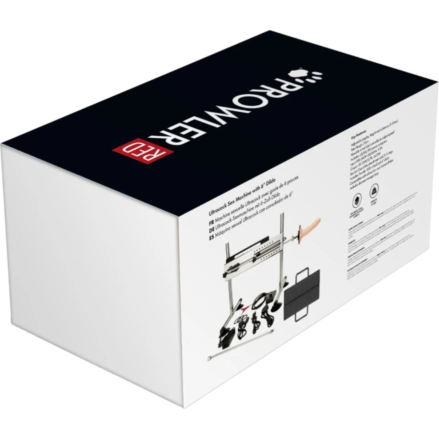 Prowler RED UltraCock Sex Machine with 2x6 Inch Dildo