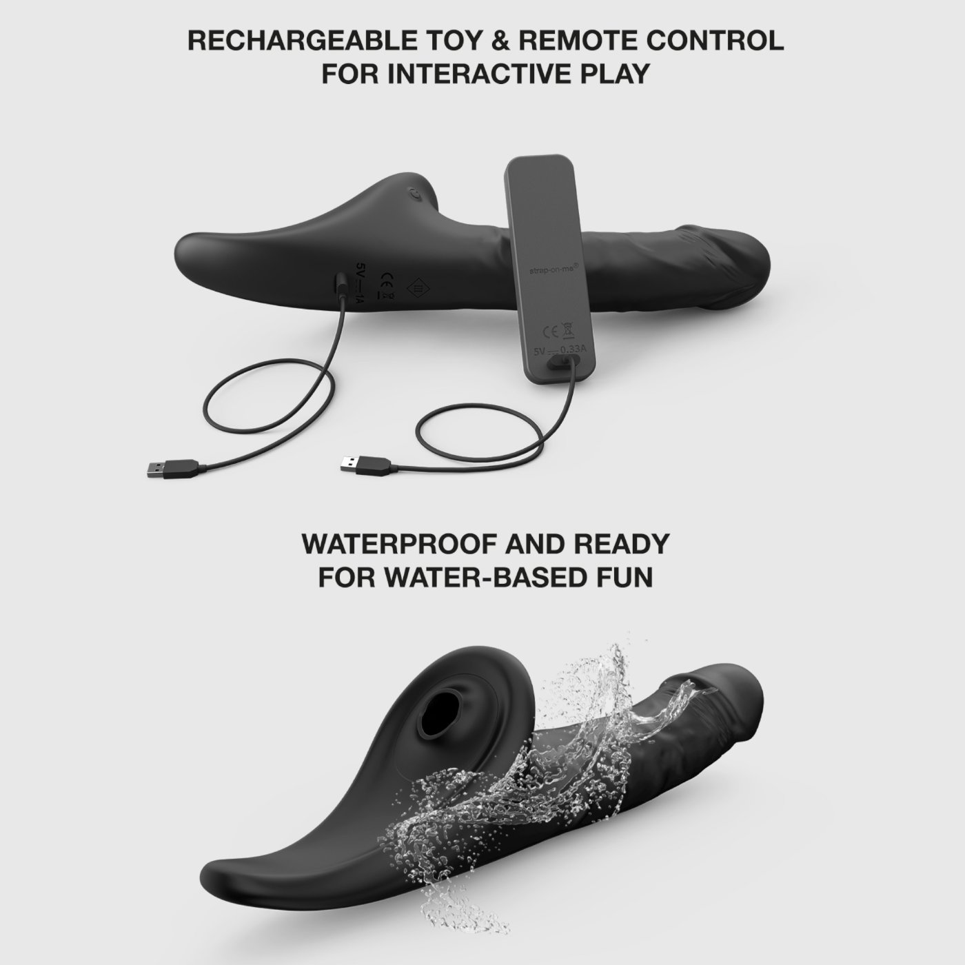 Strap-On-Me Multi Orgasm Realistic Remote Control Vibrating Dildo M