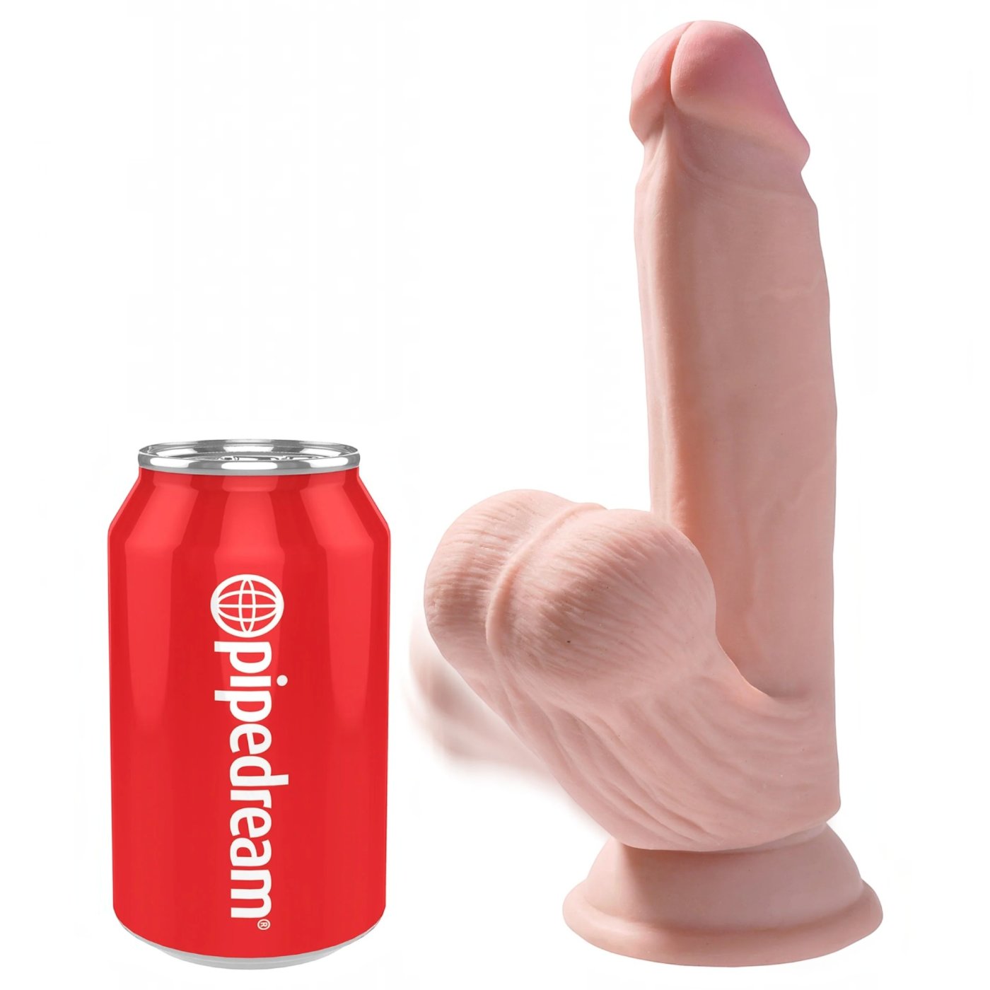 King Cock Plus 7 Inch Triple-Density Dildo with Swinging Balls