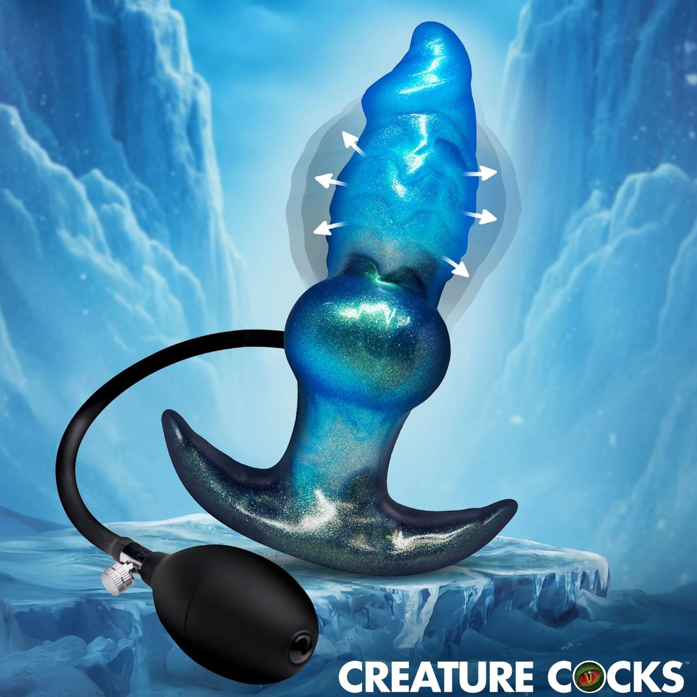 Creature Cocks Blizzard Silicone Inflatable Butt Plug