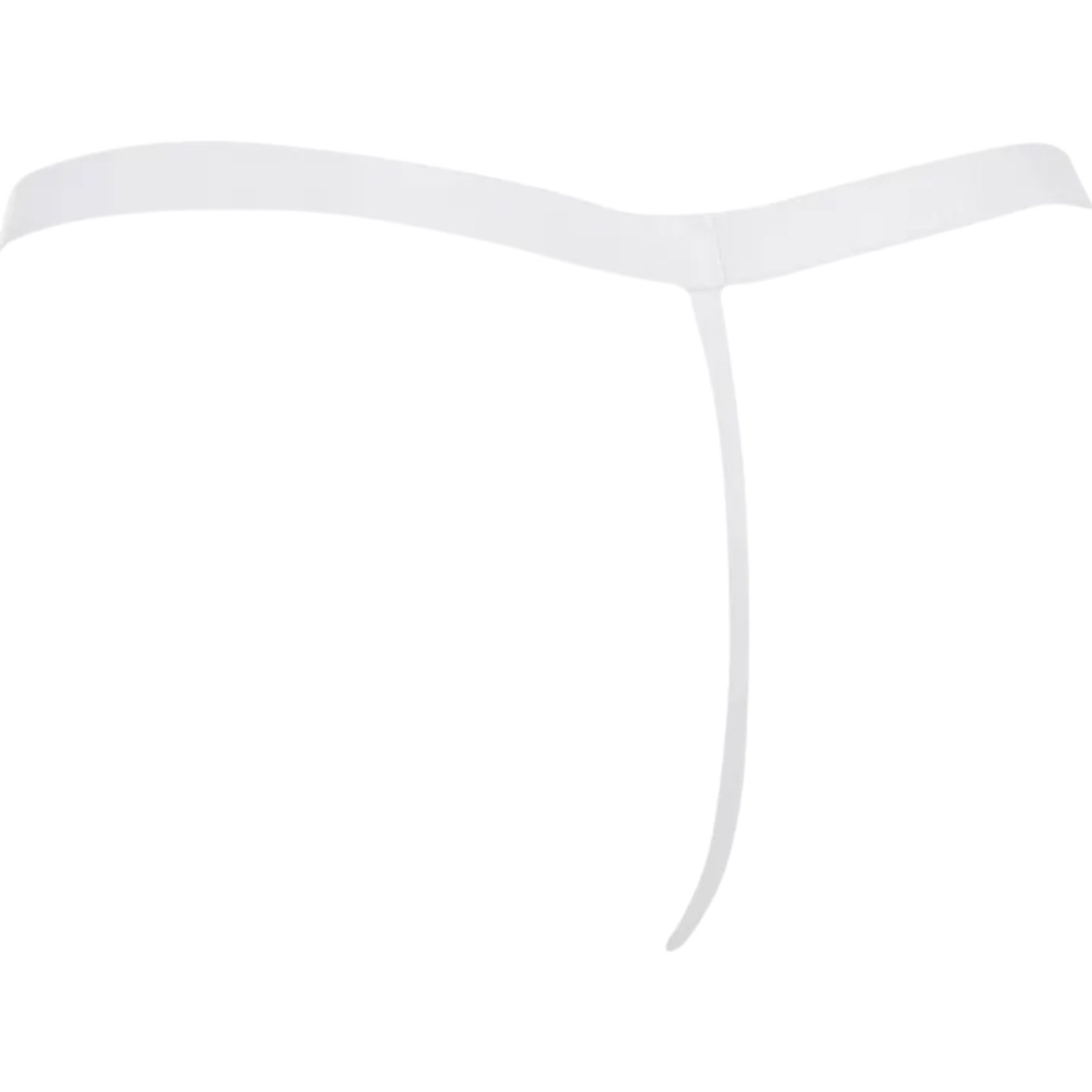 Rimba Men’s White Sheer Mesh Zip-Front G-String