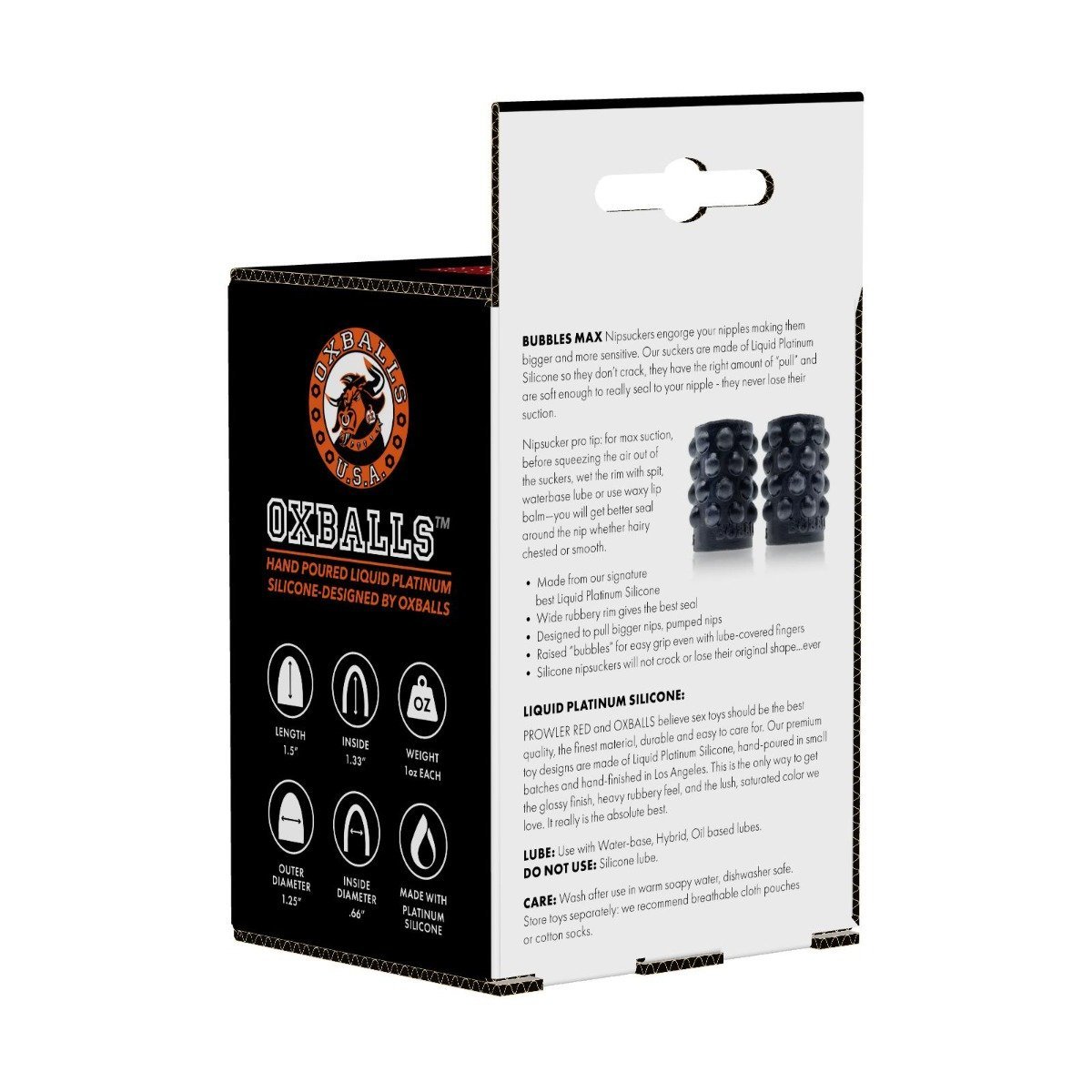 Prowler RED Bubbles Silicone Nipple Suckers by Oxballs