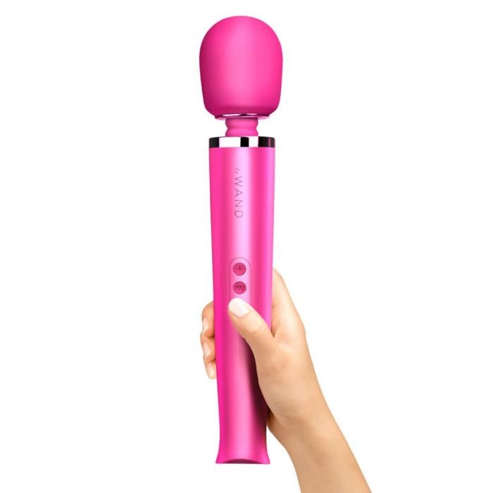Le Wand Rechargeable Massage Wand Vibrator Magenta