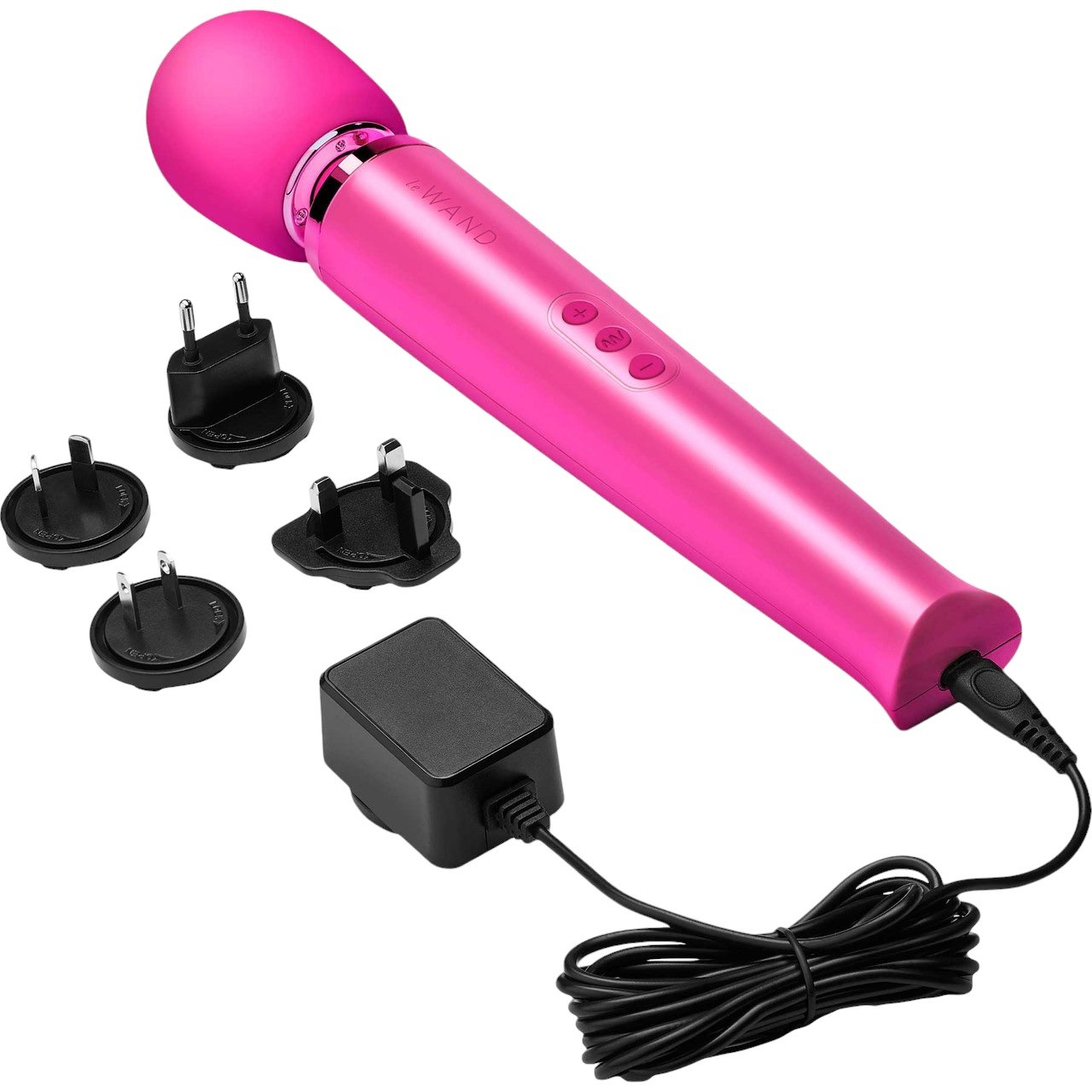 Le Wand Rechargeable Massage Wand Vibrator Magenta