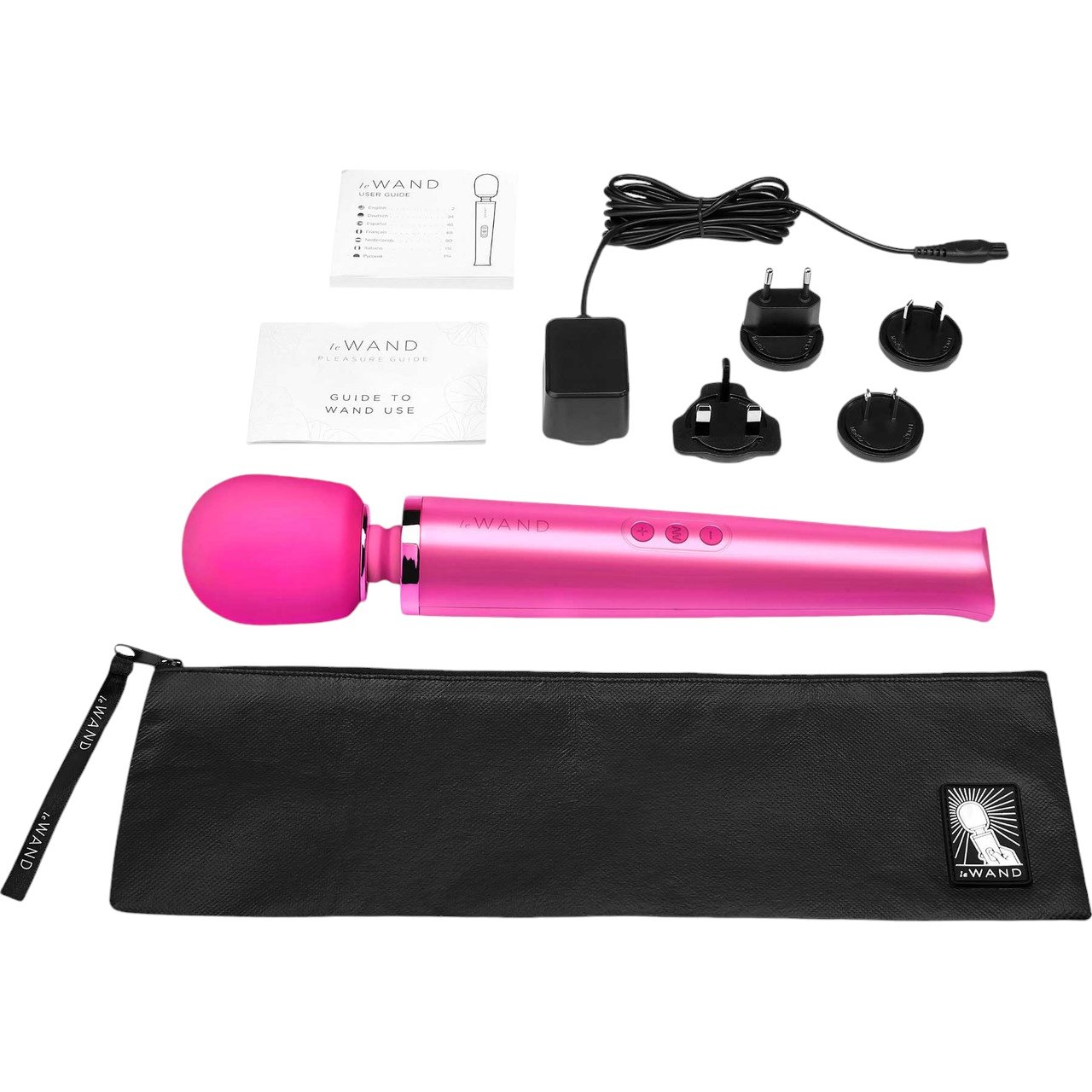 Le Wand Rechargeable Massage Wand Vibrator Magenta