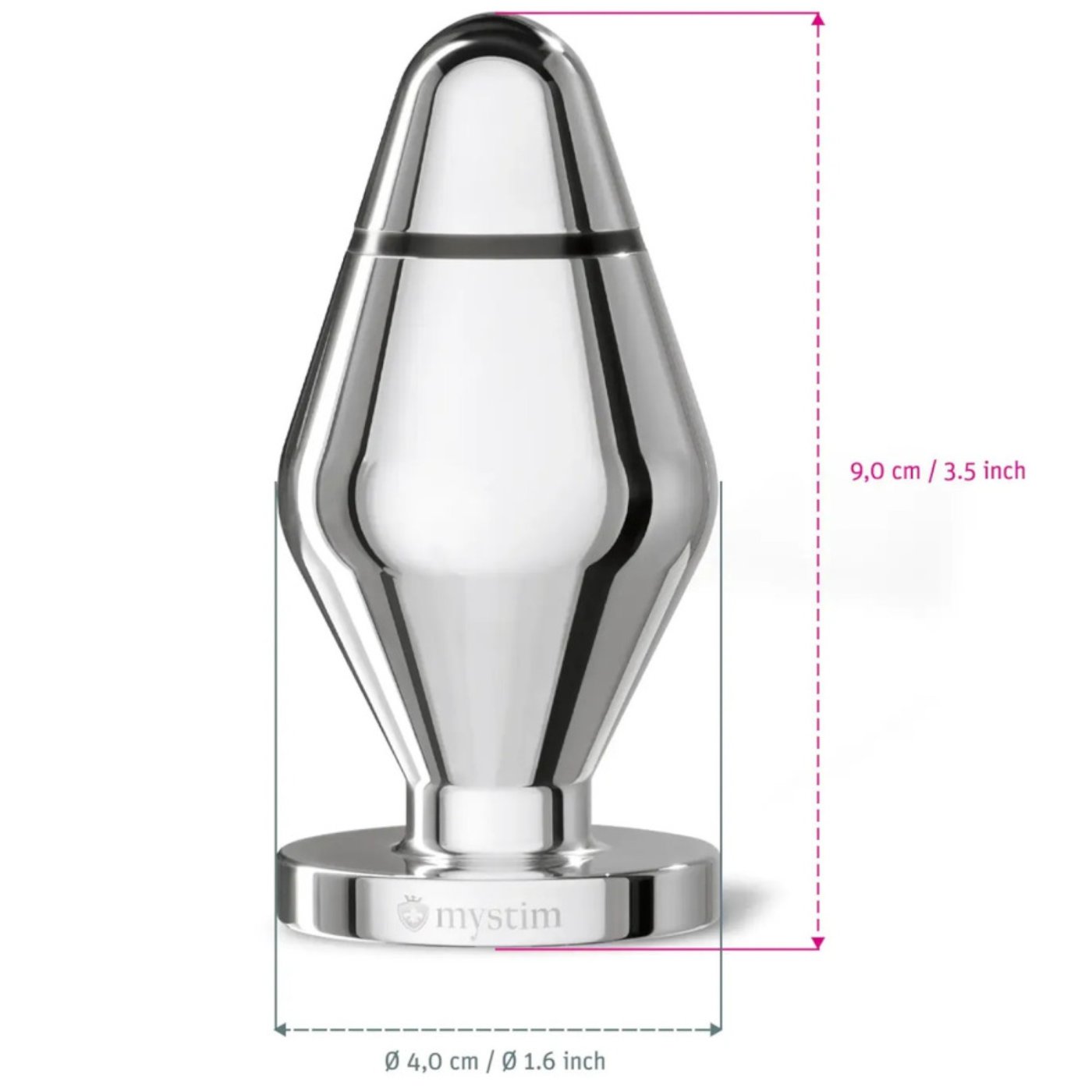 Mystim Little John S E-Stim Aluminium Butt Plug