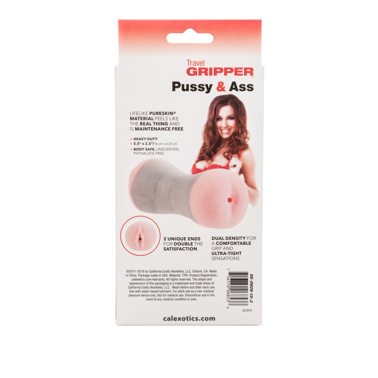 CalExotics Travel Gripper Pussy & Ass Masturbator
