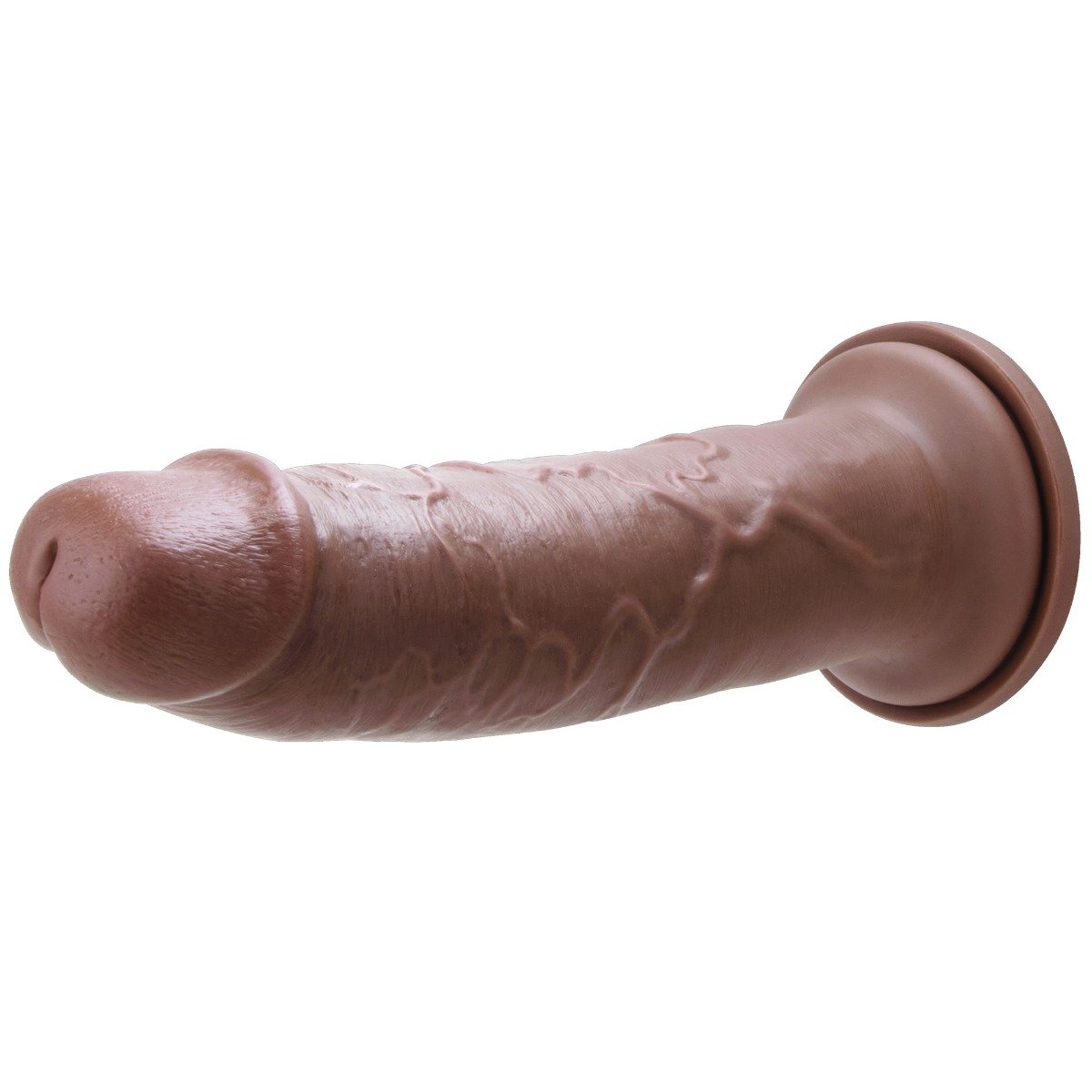 Me You Us Ultra Cock Realistic Suction Cup Dildo Brown 10 Inch