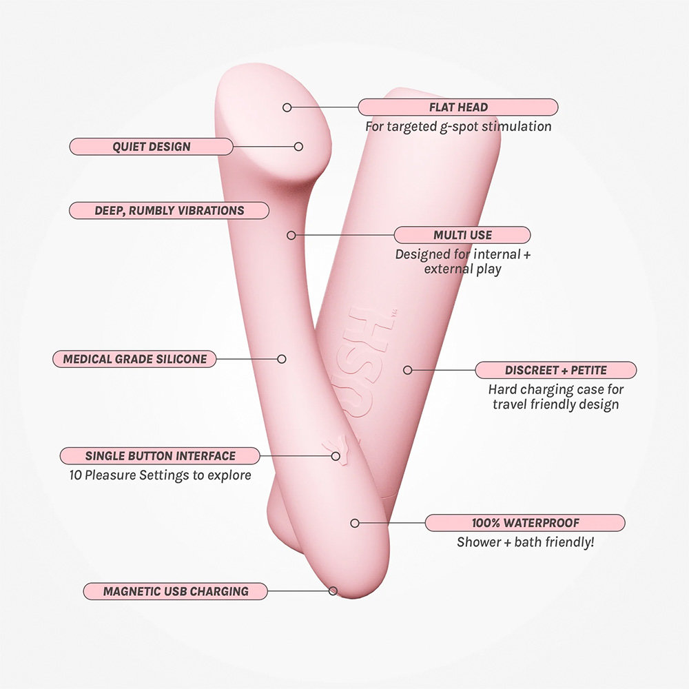Vush Shine Compact Rechargeable Pink G-Spot Vibrator