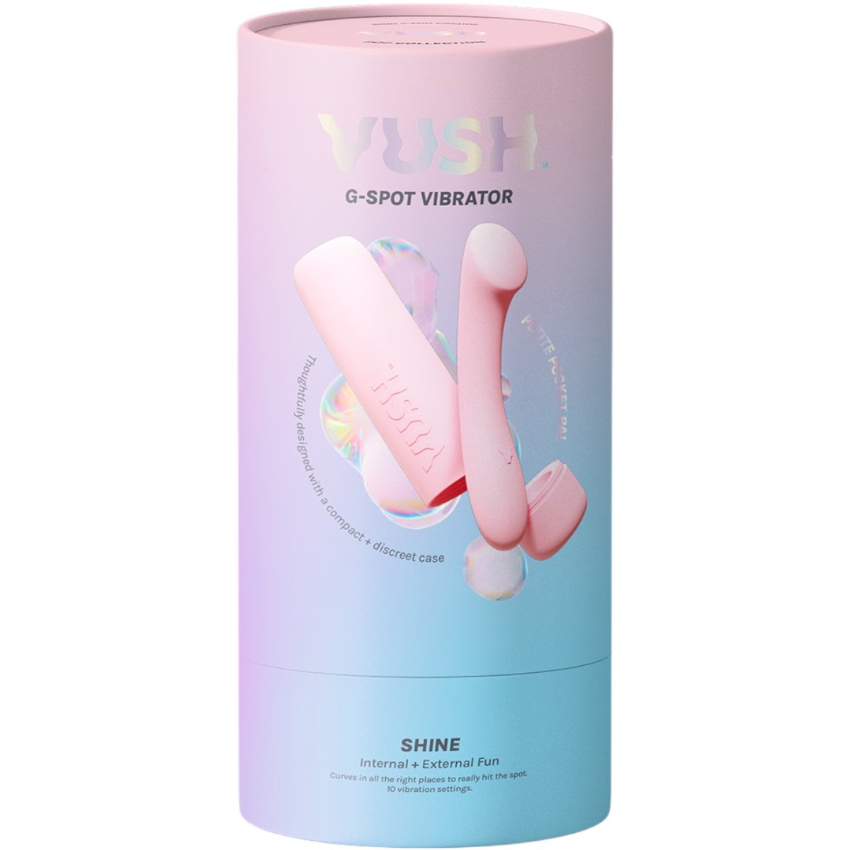 Vush Shine Compact Rechargeable Pink G-Spot Vibrator