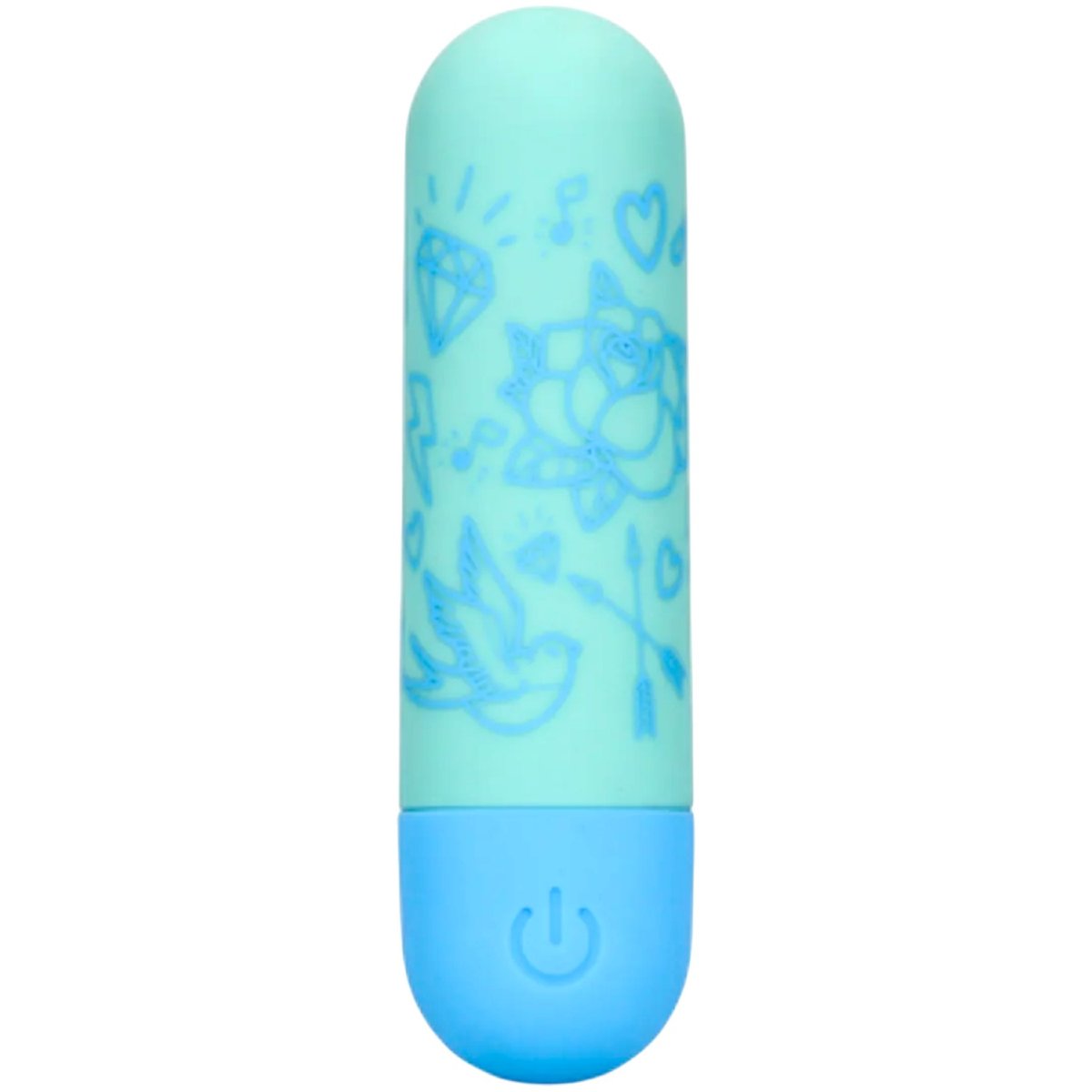 S-Line I’m Drawn To You Rechargeable Bullet Vibrator Green &amp, Blue