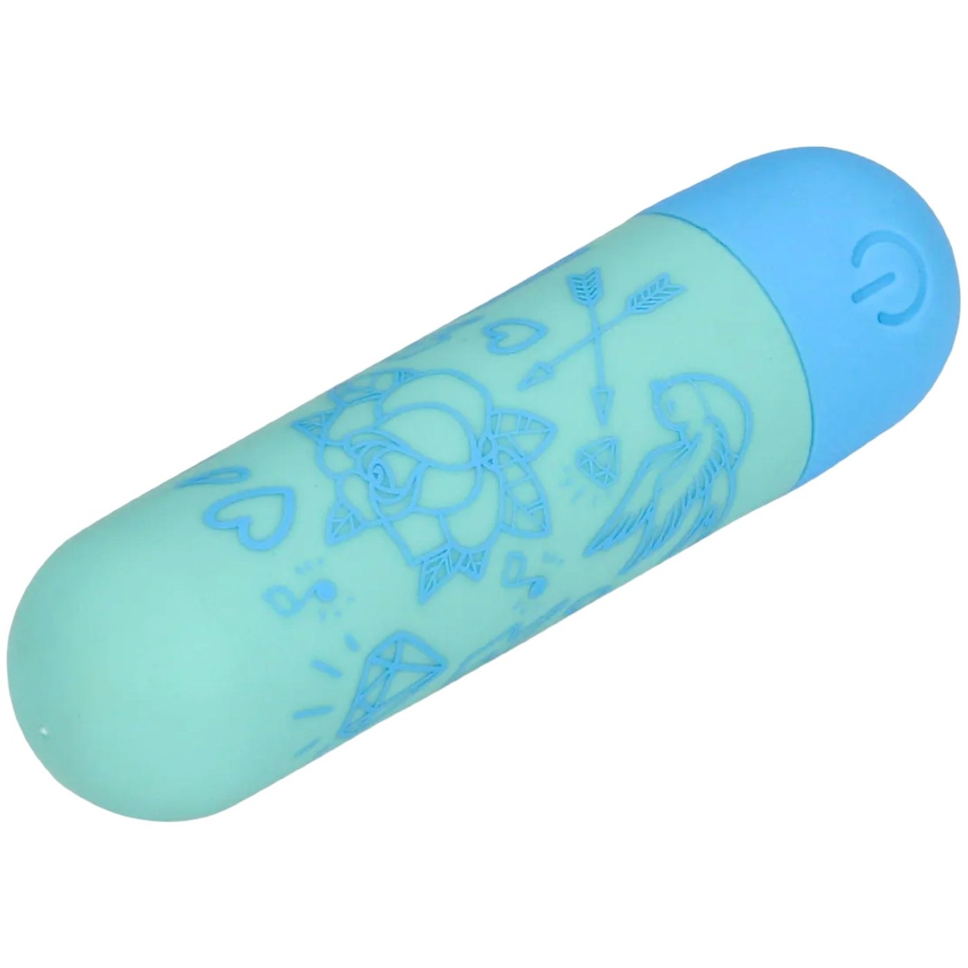 S-Line I’m Drawn To You Rechargeable Bullet Vibrator Green & Blue