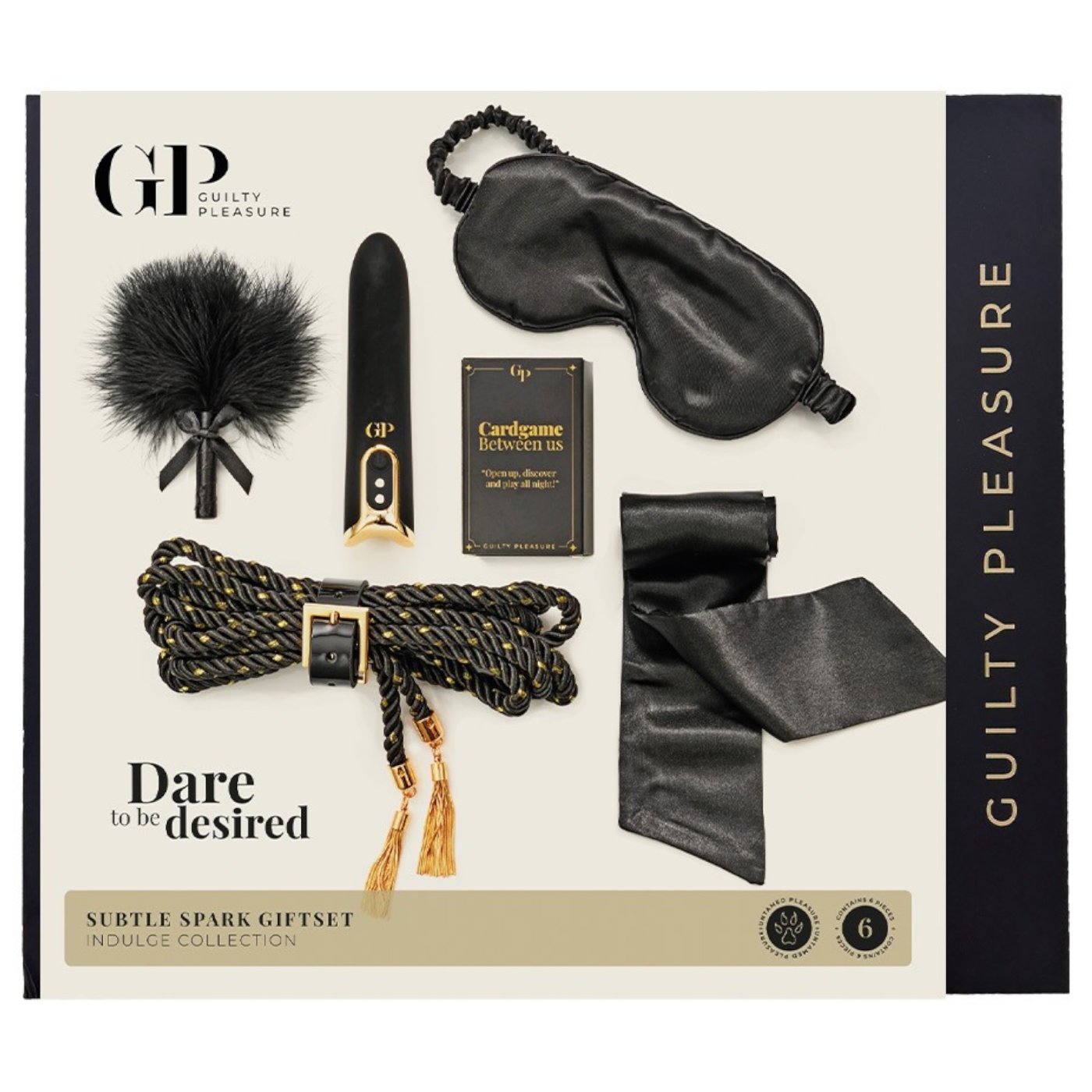 Guilty Pleasure Indulge Subtle Spark 6-Piece Bondage Starter Kit
