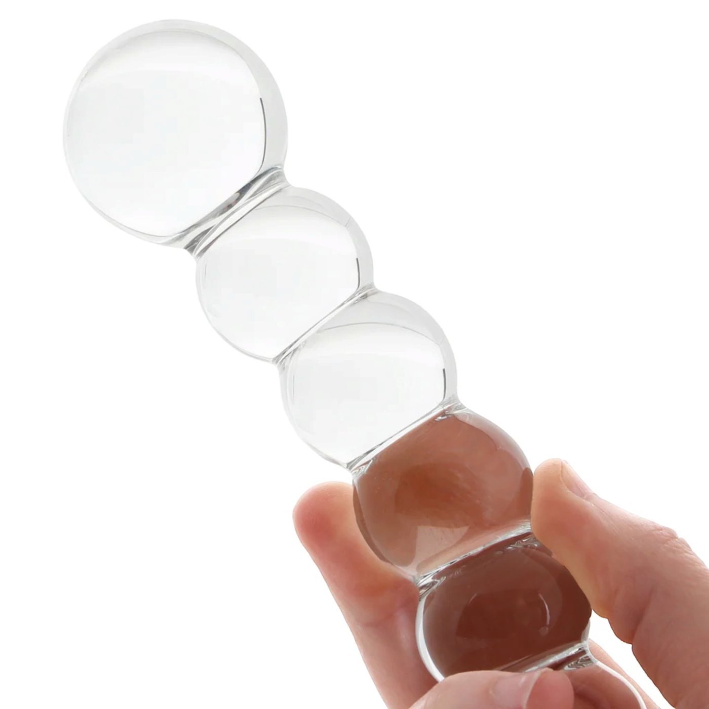 Clarity Celestial Orb Double Ended Glass Dildo 6.6 Inch