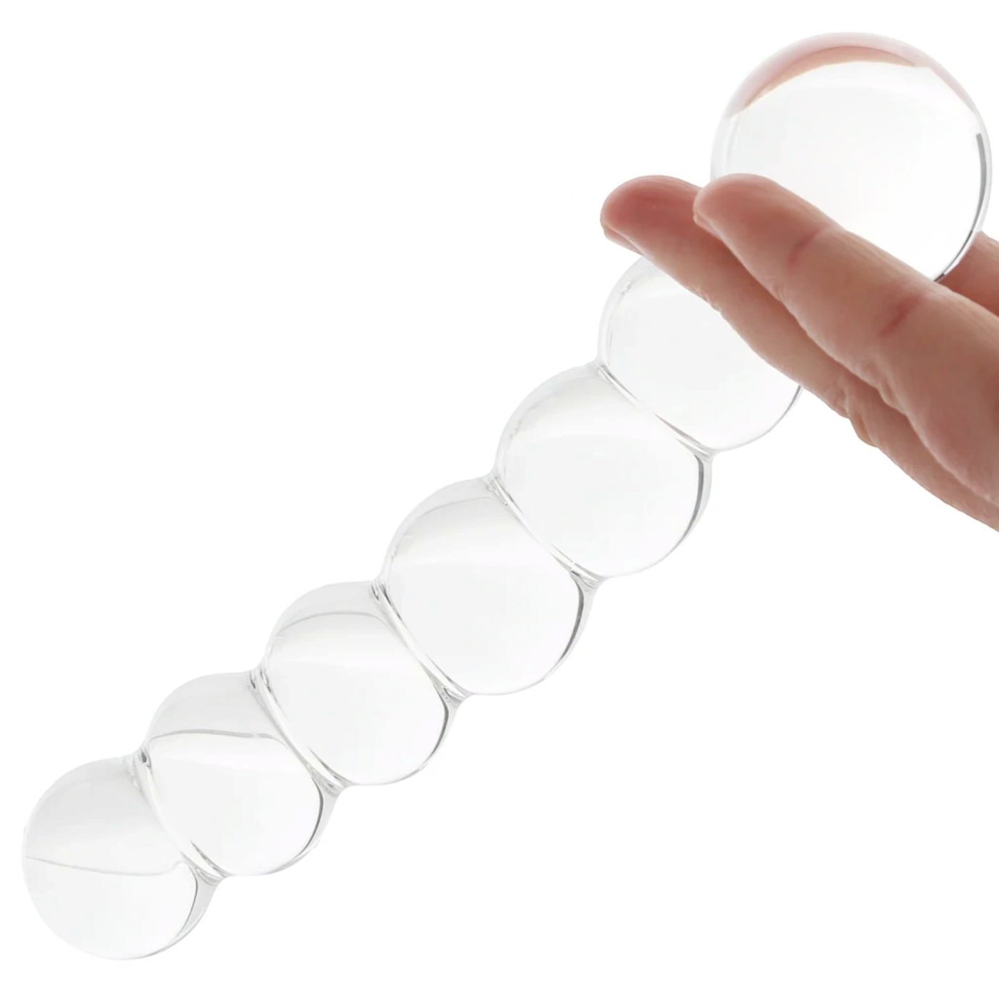 Clarity Celestial Orb Double Ended Glass Dildo 6.6 Inch