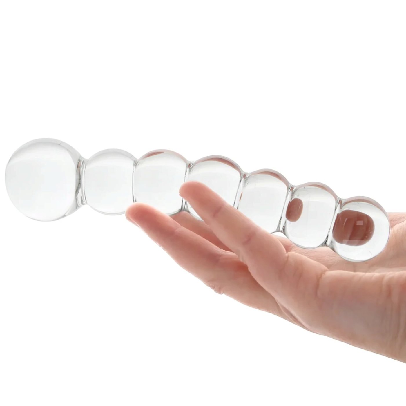 Clarity Celestial Orb Double Ended Glass Dildo 6.6 Inch