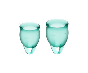 Satisfyer Feel confident Menstrual Cup Turquoise Satisfyer Feel confident Menstrual Cup Turquoise Satisfyer Feel confident Menstrual Cup Turquoise