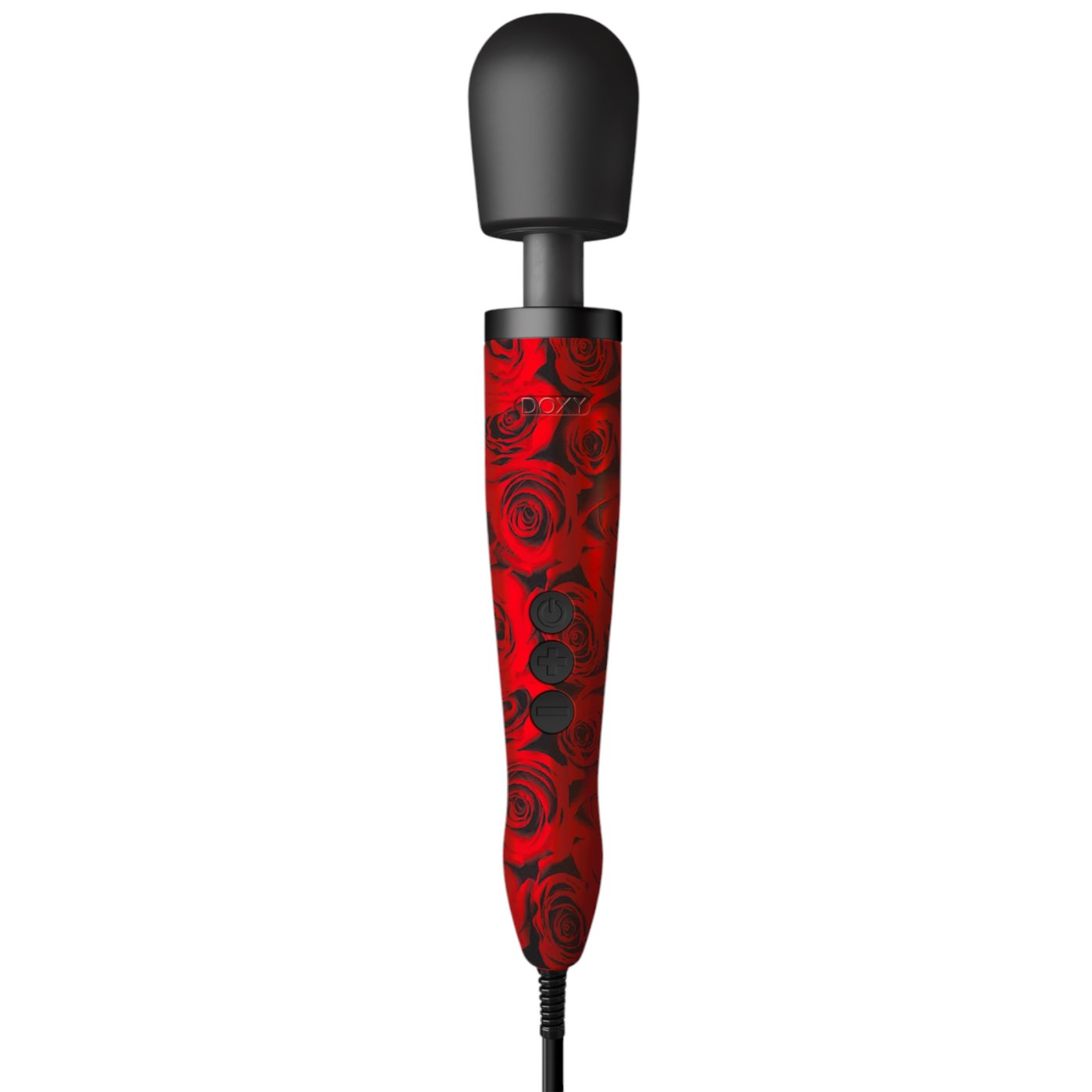 Doxy Original Rose-Patterned Wand Massager Red