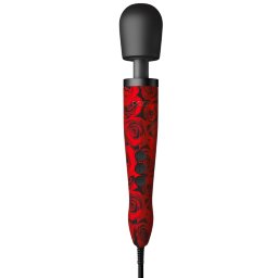 Doxy Original Rose-Patterned Wand Massager Red