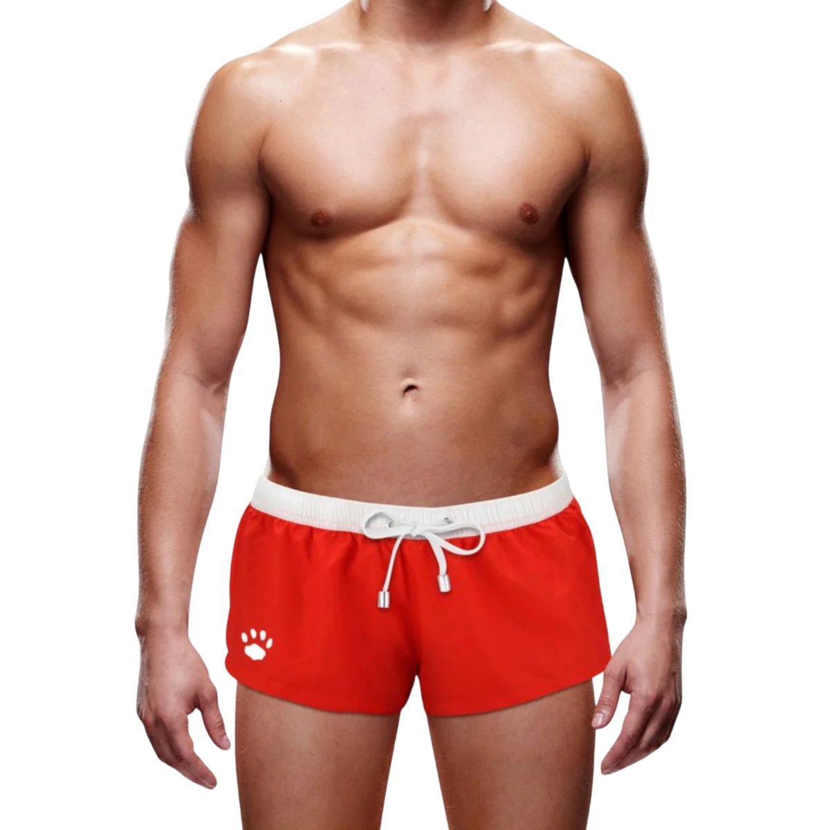 Prowler Sexy Swim Trunk With Paw Logo Red, Xs