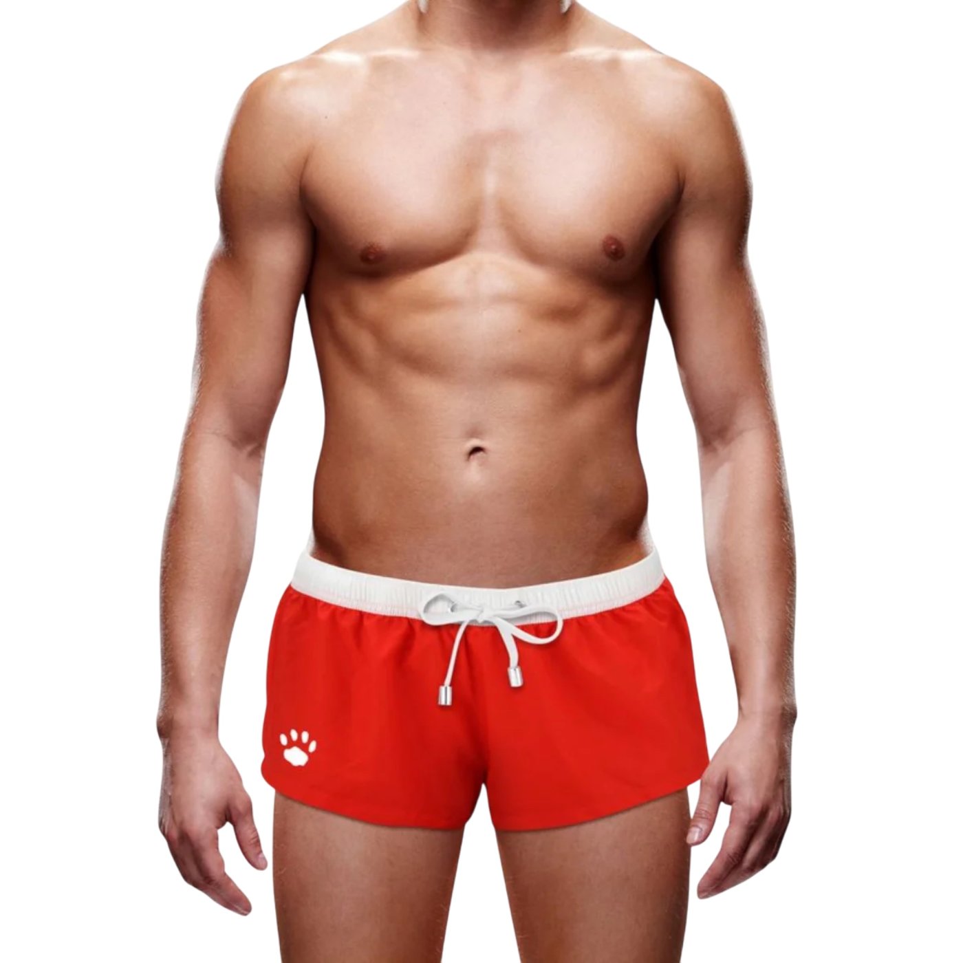 Prowler Sexy Swim Trunk with Paw Logo Red