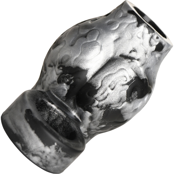Creature Cocks Night Prowler Silicone Girth Enhancer with Ball Strap Silver