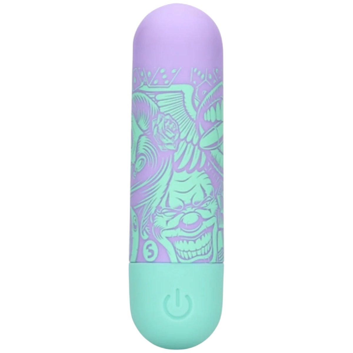 S-Line Lip Off Some Steam Rechargeable Bullet Vibrator Green &amp, Purple
