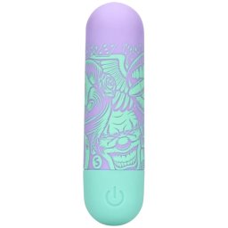 S-Line Lip Off Some Steam Rechargeable Bullet Vibrator Green & Purple