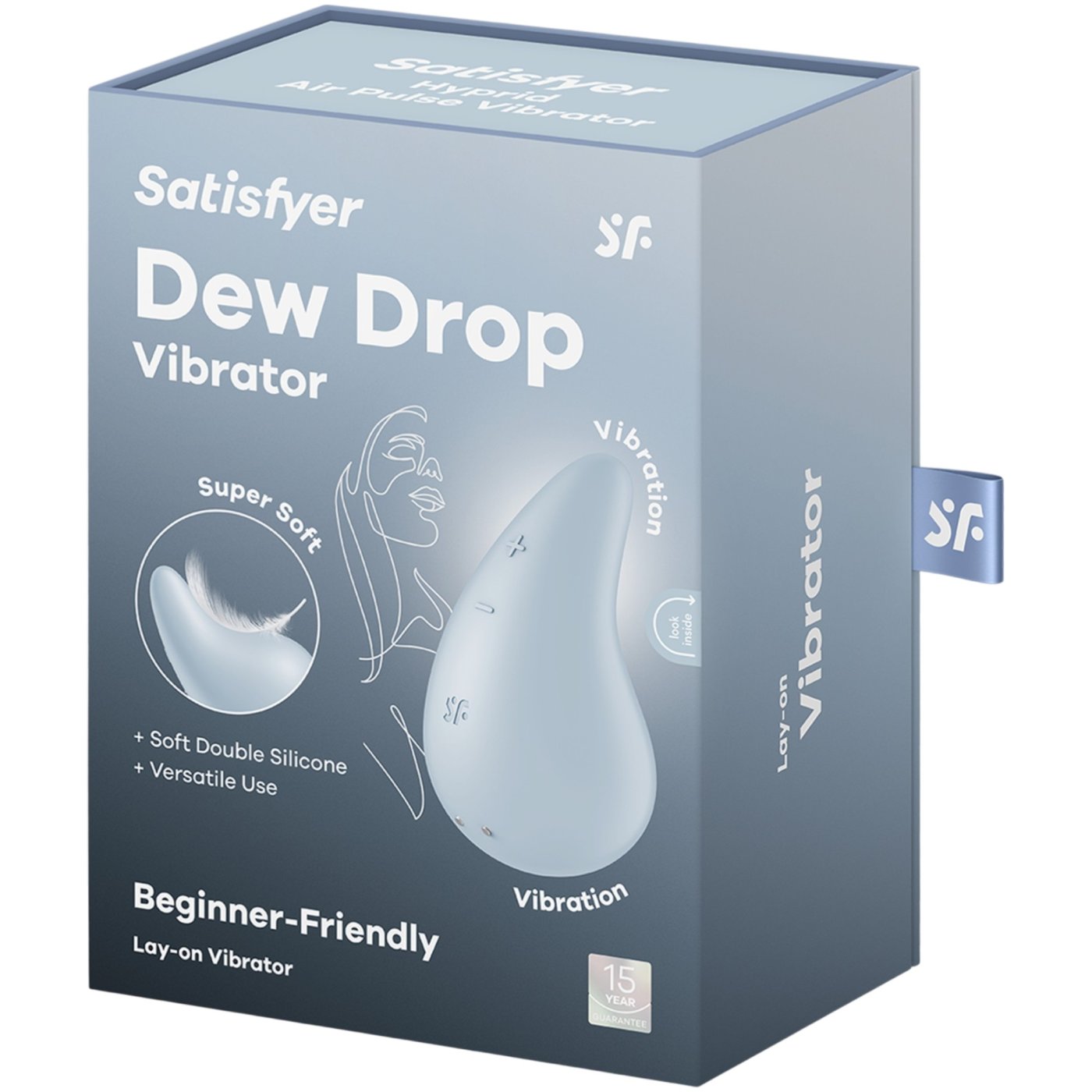 Satisfyer Dew Drop Beginner-Friendly Lay-On Clitoral Stimulator