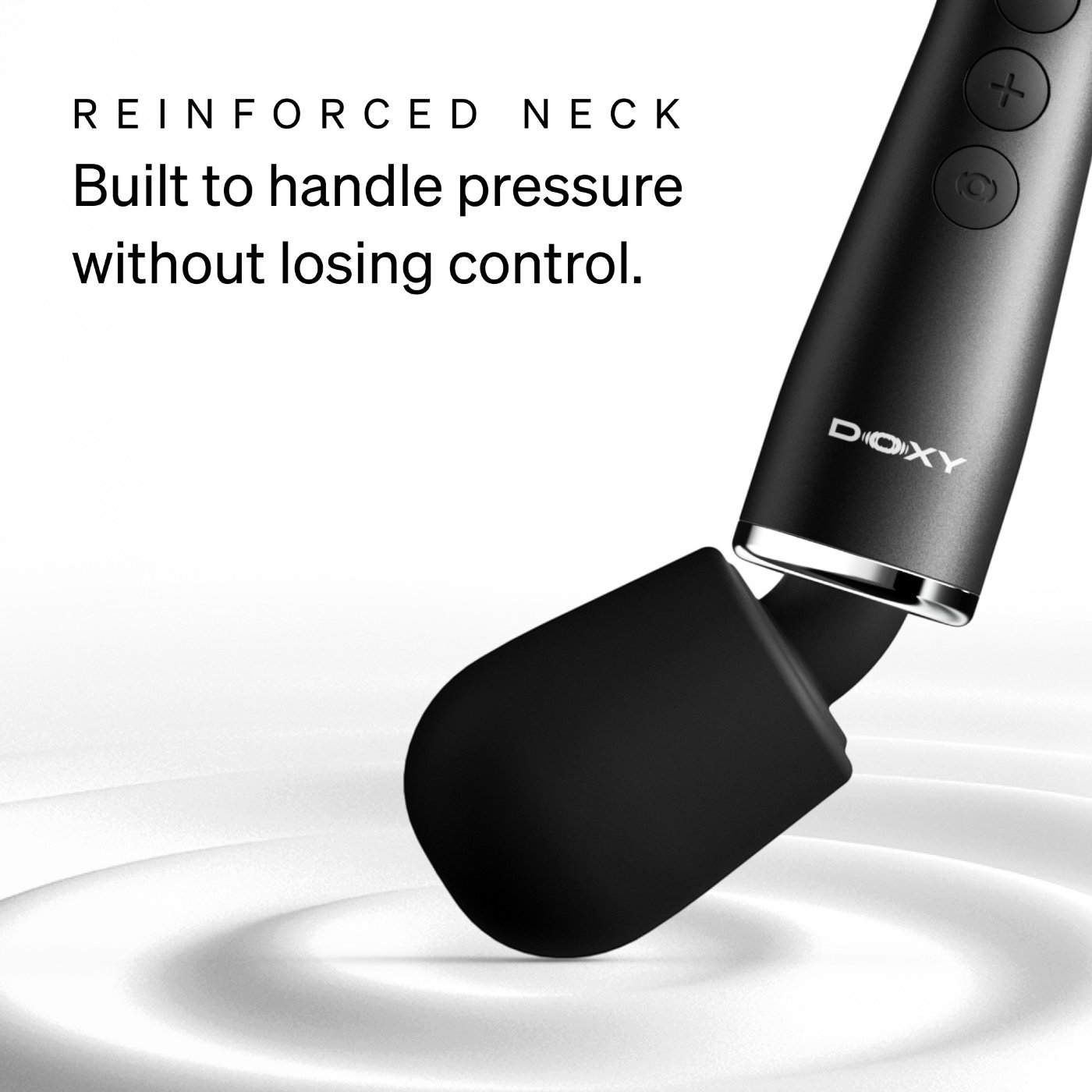 Doxy Go Ultra Compact Rechargeable Mini Wand Vibrator Black