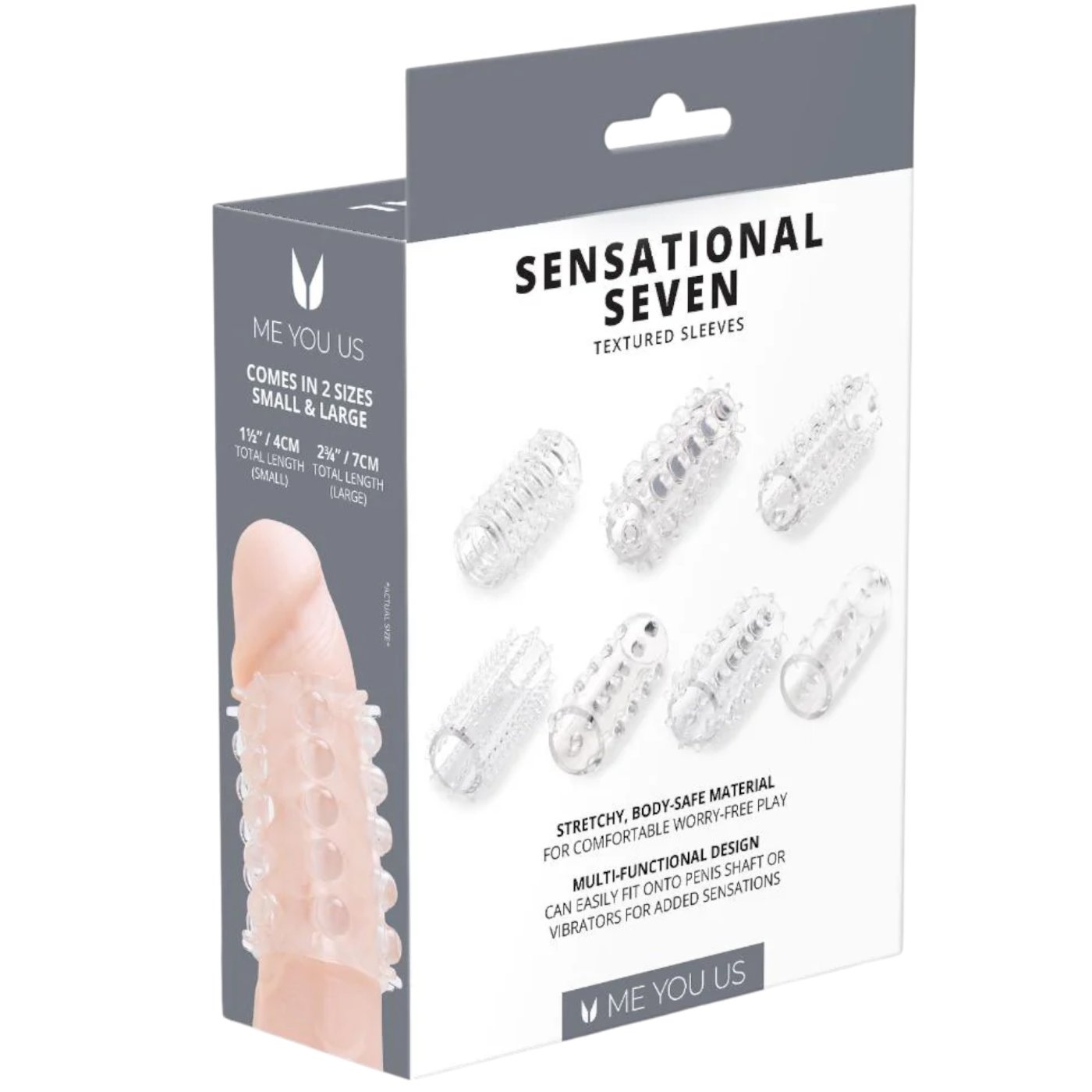 Me You Us Sensational Seven Textured Sleeves (7 Piece)