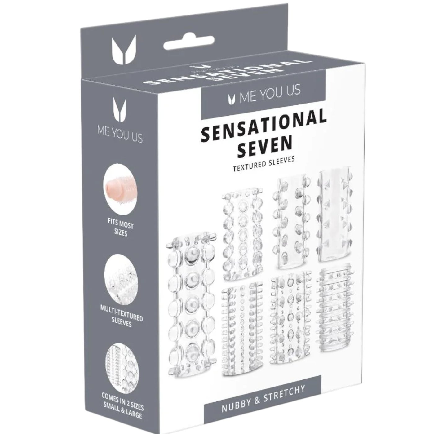 Me You Us Sensational Seven Textured Sleeves (7 Piece)