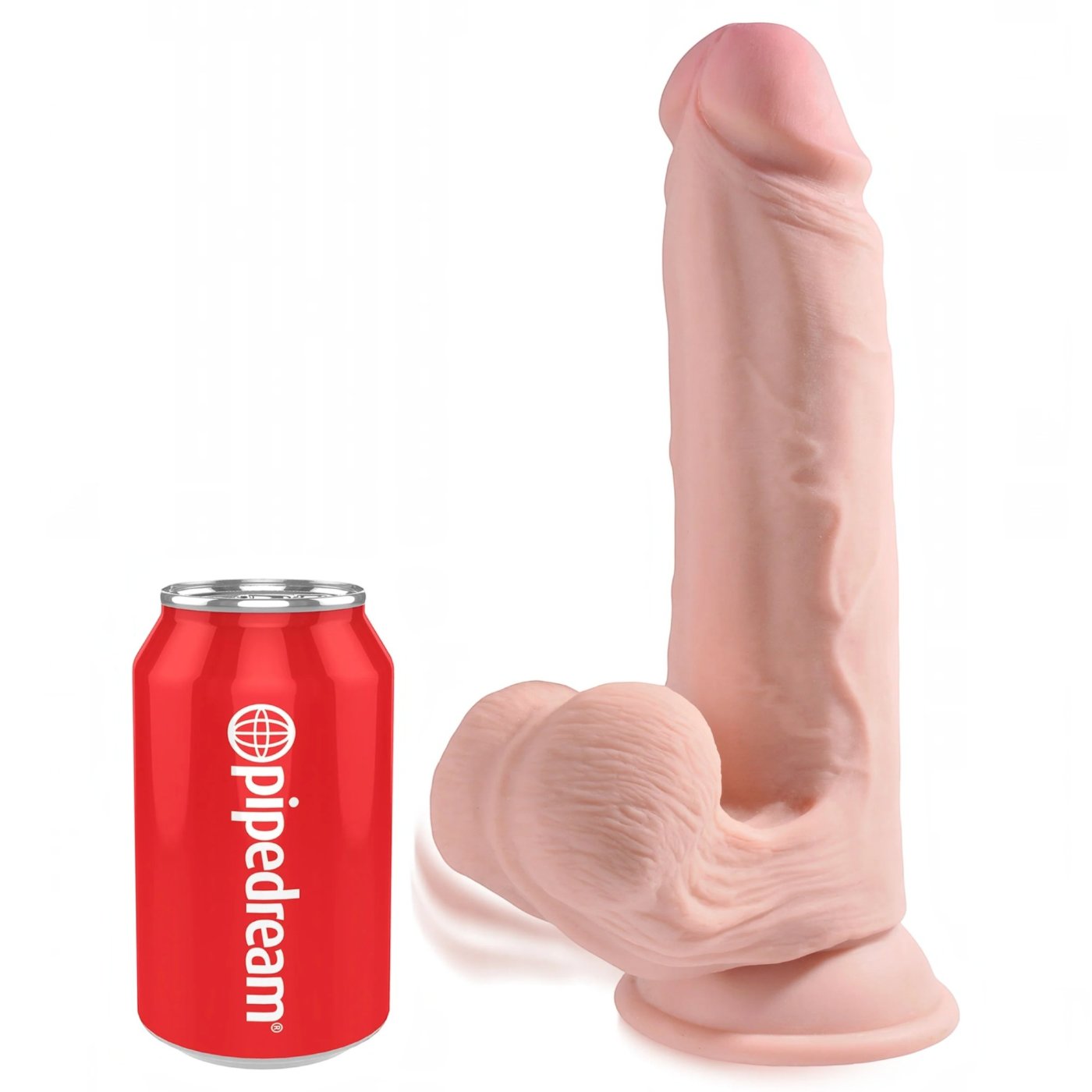 King Cock Plus 9 Inch Triple-Density Dildo with Swinging Balls