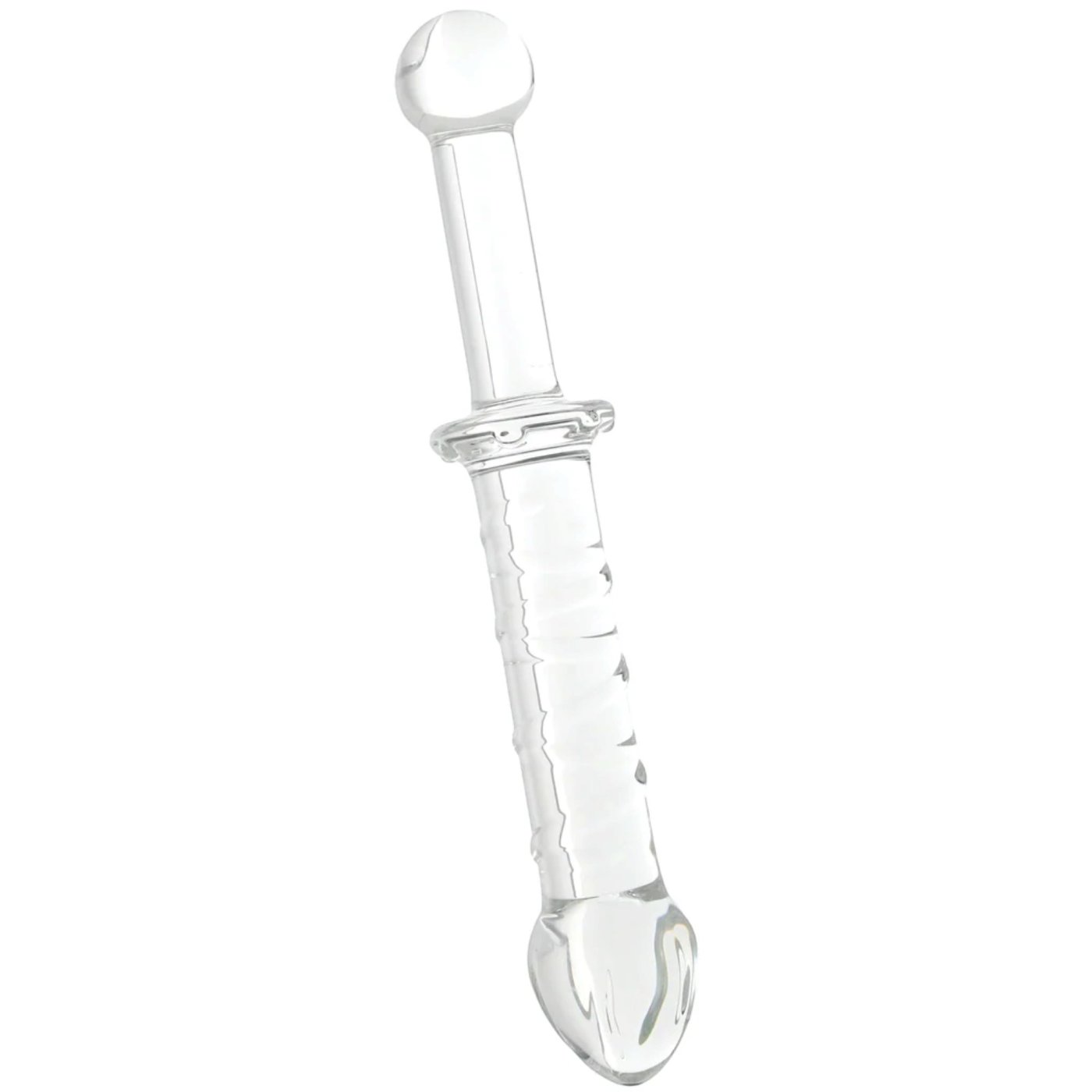 Clarity Elysian Swirl Double Ended Glass Dildo 9 Inch