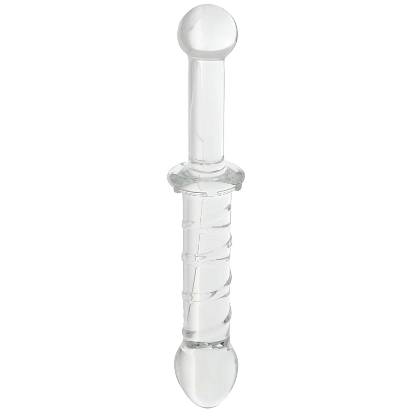 Clarity Elysian Swirl Double Ended Glass Dildo 9 Inch
