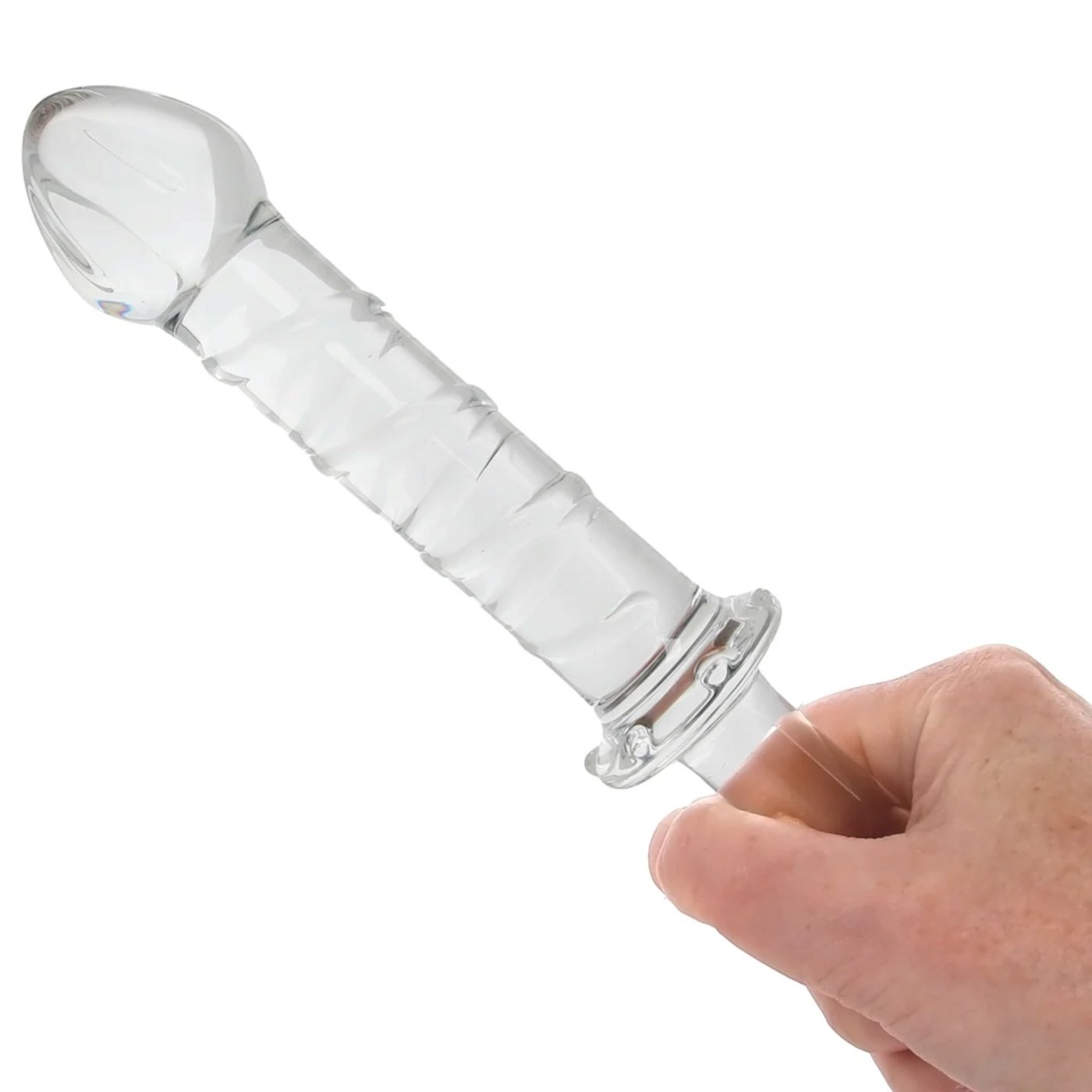 Clarity Elysian Swirl Double Ended Glass Dildo 9 Inch