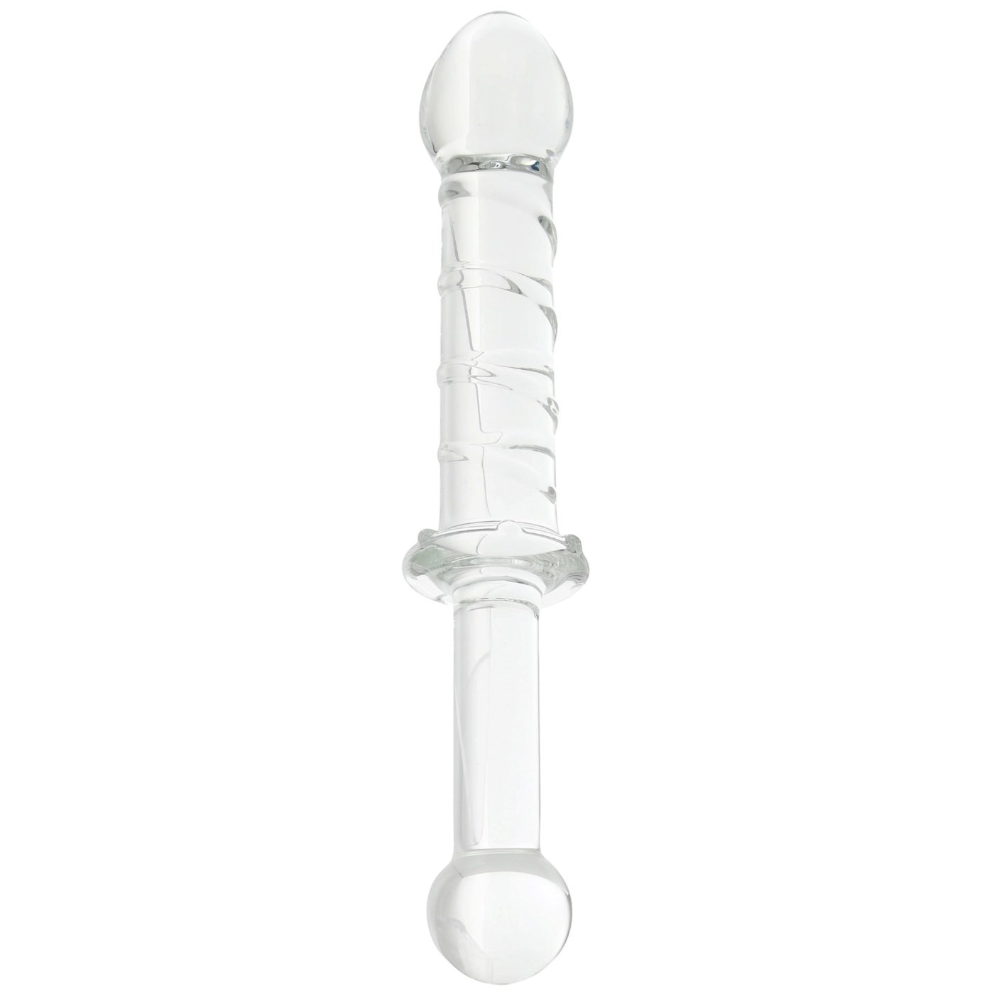 Clarity Elysian Swirl Double Ended Glass Dildo 9 Inch