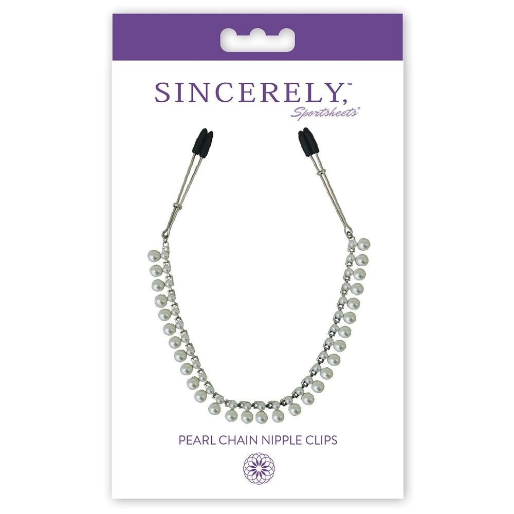 Sincerely Pearl Chain Nipple Clips