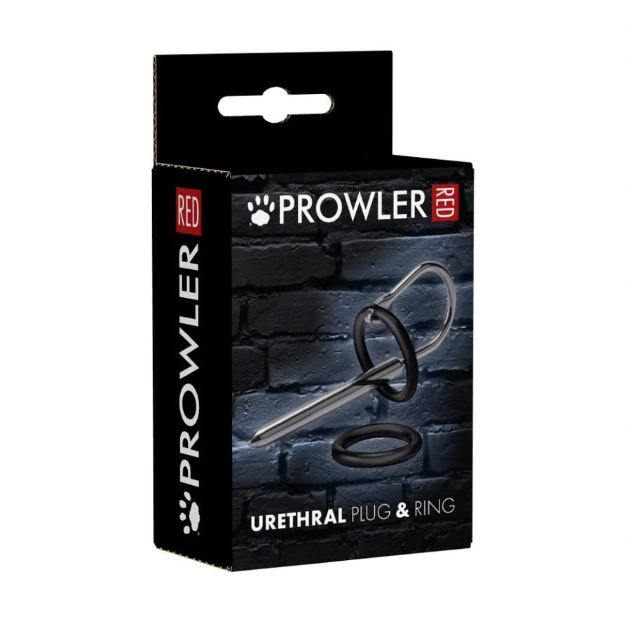 Prowler RED Urethol Stimulation Stainless Steel Plug And Stretchy Rubber Ring