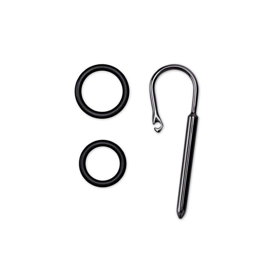 Prowler RED Urethol Stimulation Stainless Steel Plug And Stretchy Rubber Ring