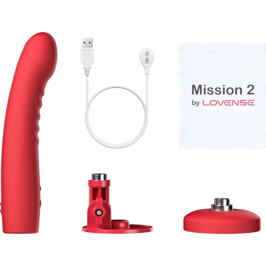 Lovense Mission 2 App-Controlled Touch Sensitive Vibrating Dildo with Suction Cup