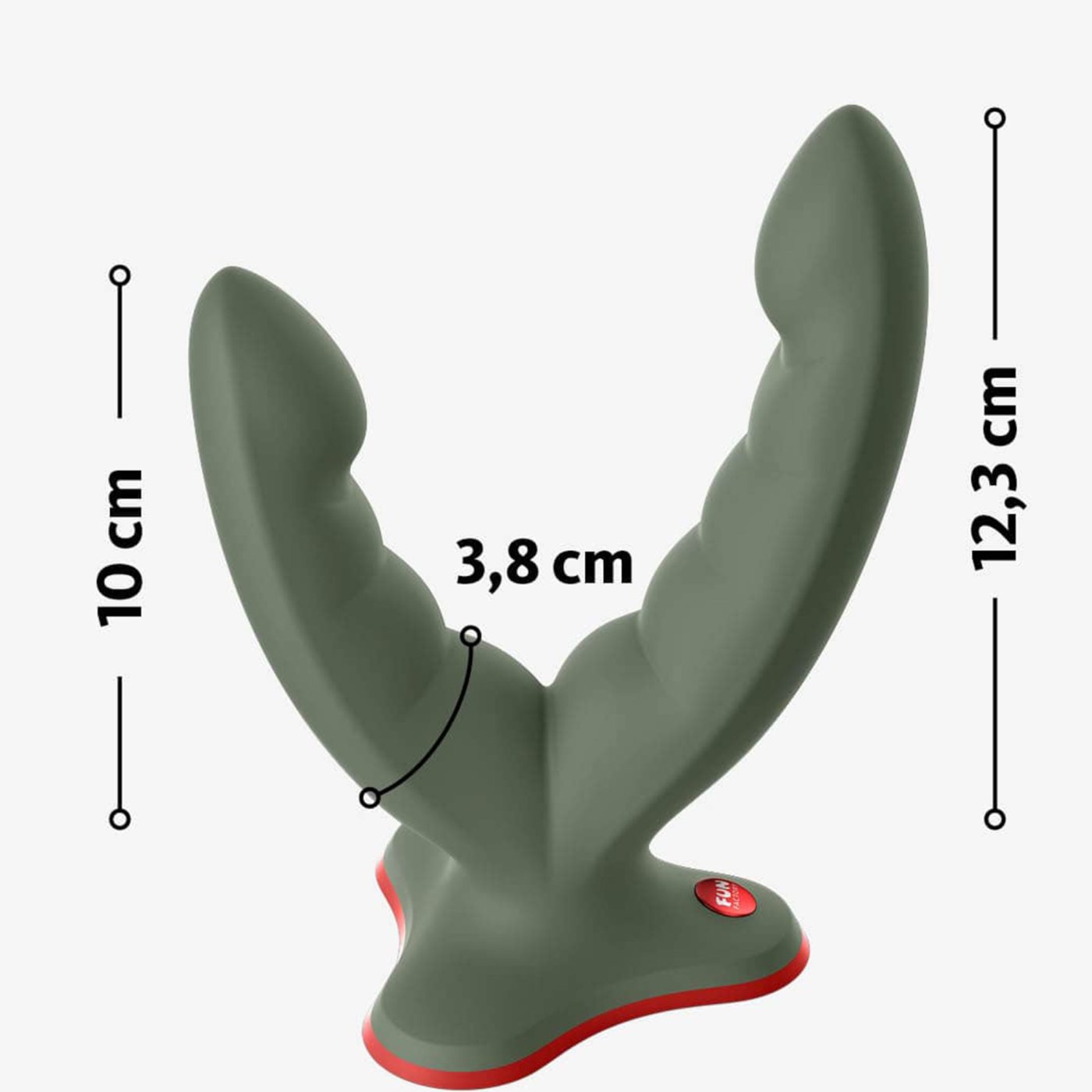 Fun Factory Ryde Double Ended Grinding Silicone Dildo