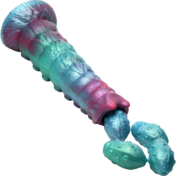 Creature Cocks Galactic Breeder Silicone Ovipositor Dildo with Eggs 8.7 Inch