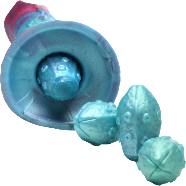 Creature Cocks Galactic Breeder Silicone Ovipositor Dildo with Eggs 8.7 Inch