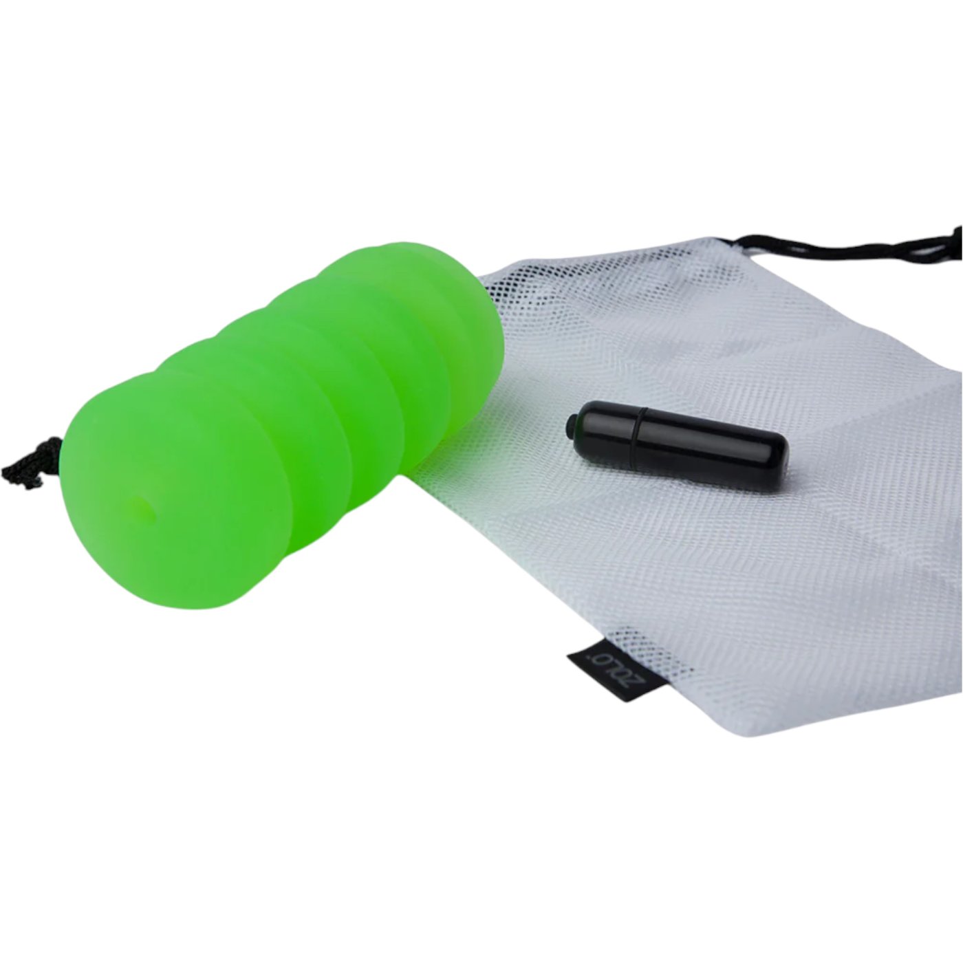 Zolo Original Squeezable Vibrating Stroker Green
