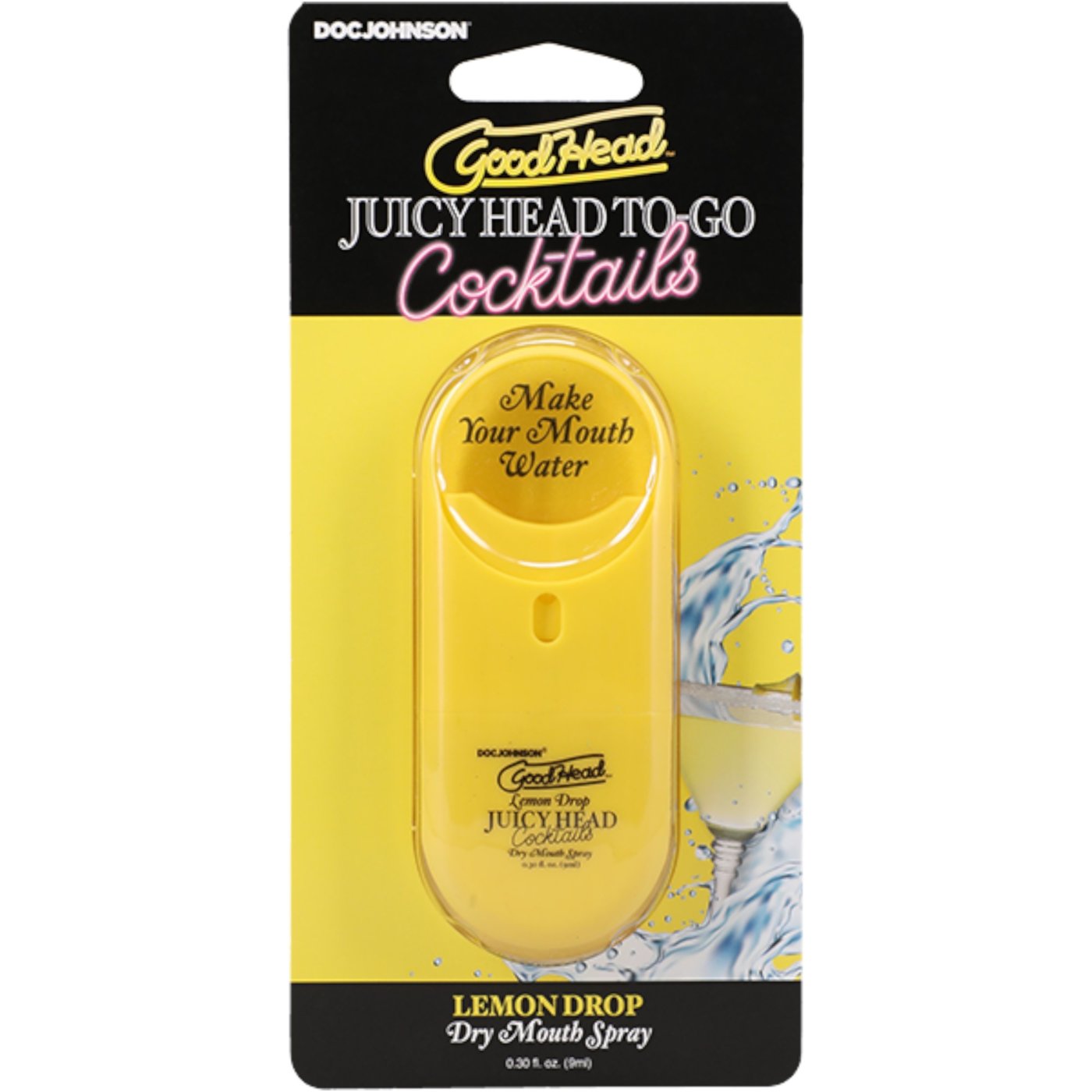 GoodHead Juicy Head To-Go Cocktails Dry Mouth Spray Lemon Drop 9ml