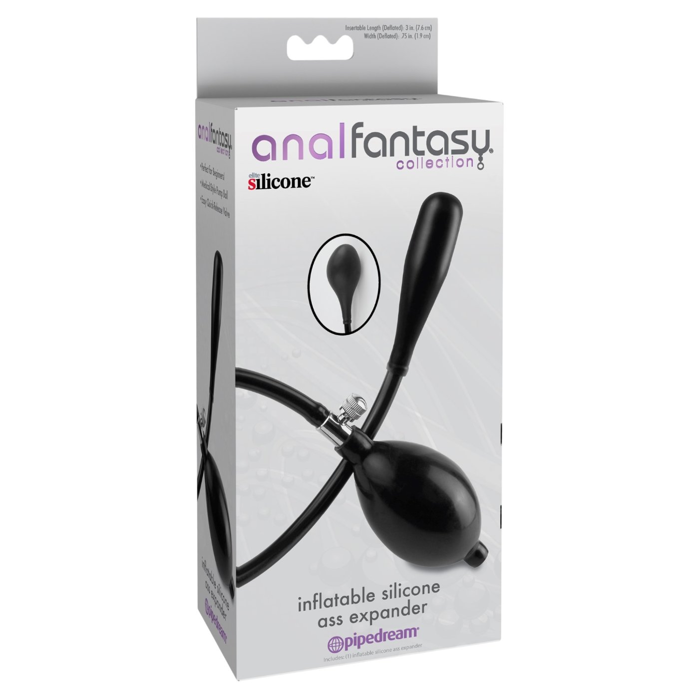 Anal Fantasy Inflatable Butt Plug Silicone Ass Expander