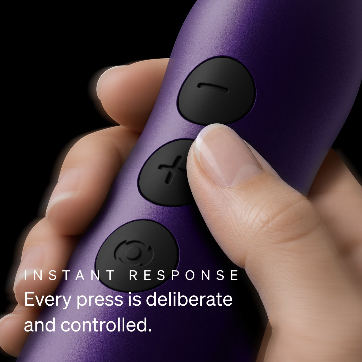 Doxy Go Ultra Compact Rechargeable Mini Wand Vibrator Purple