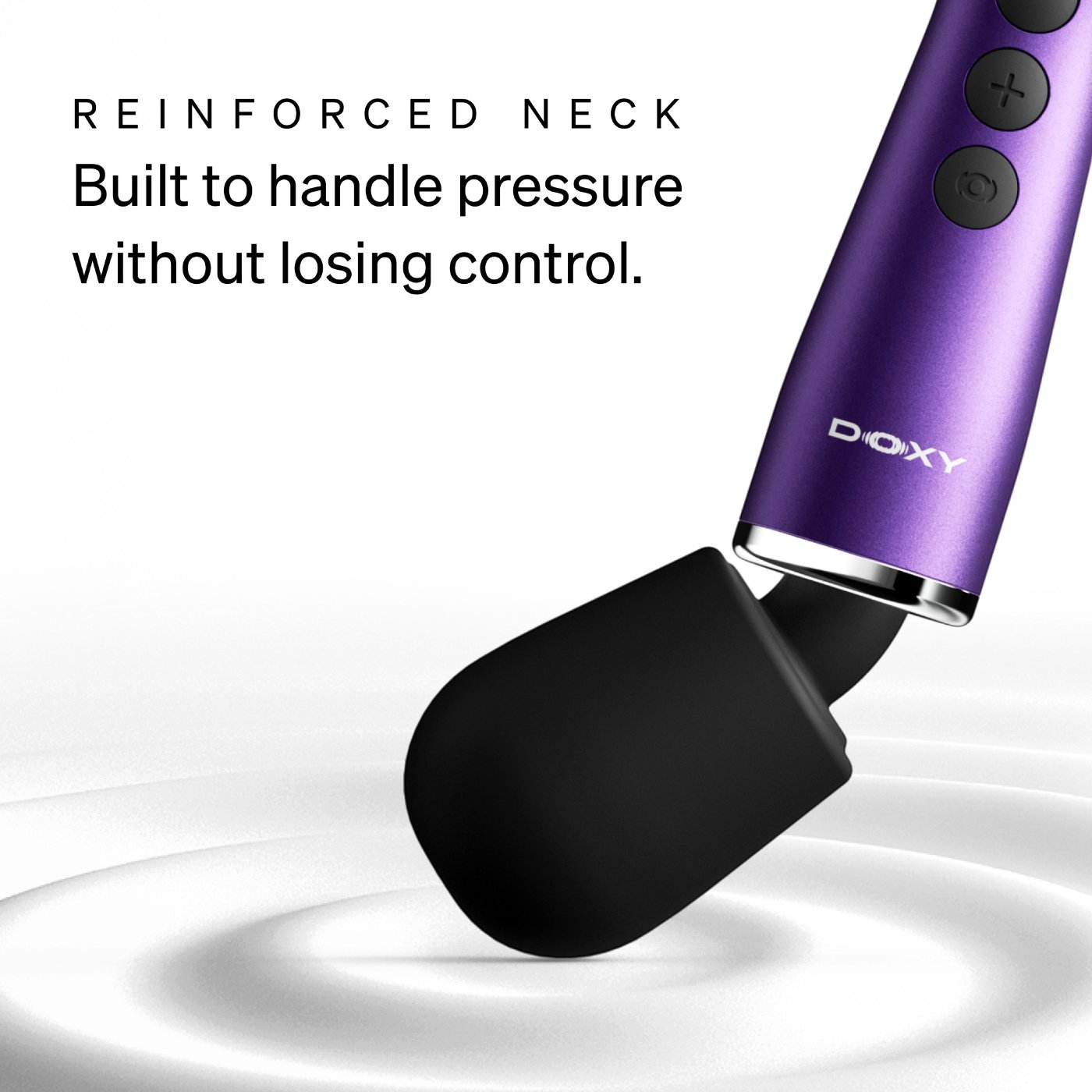 Doxy Go Ultra Compact Rechargeable Mini Wand Vibrator Purple